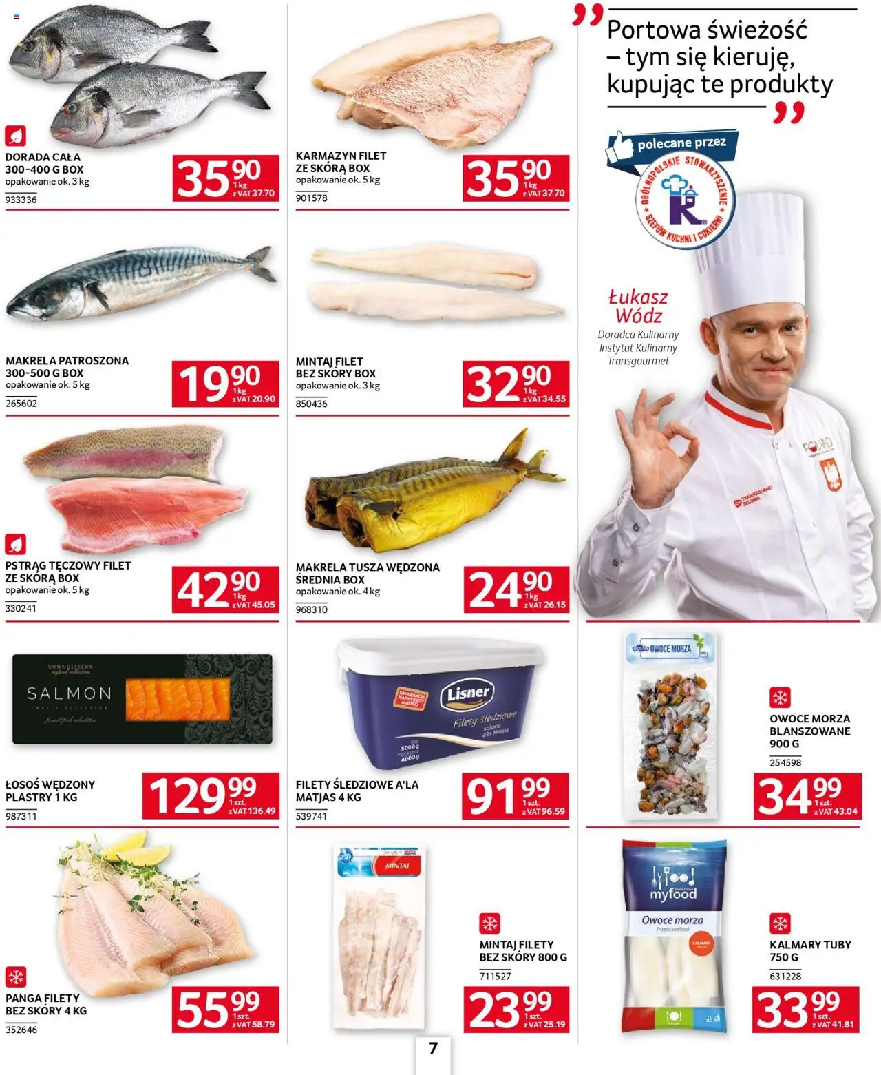 Selgros cash&carry Gazetka - Oferta dla gastronomii od 28.08.2025 | Strona: 7 | Produkty: Pstrąg tęczowy, Łosoś wędzony, Łosoś, Owoce