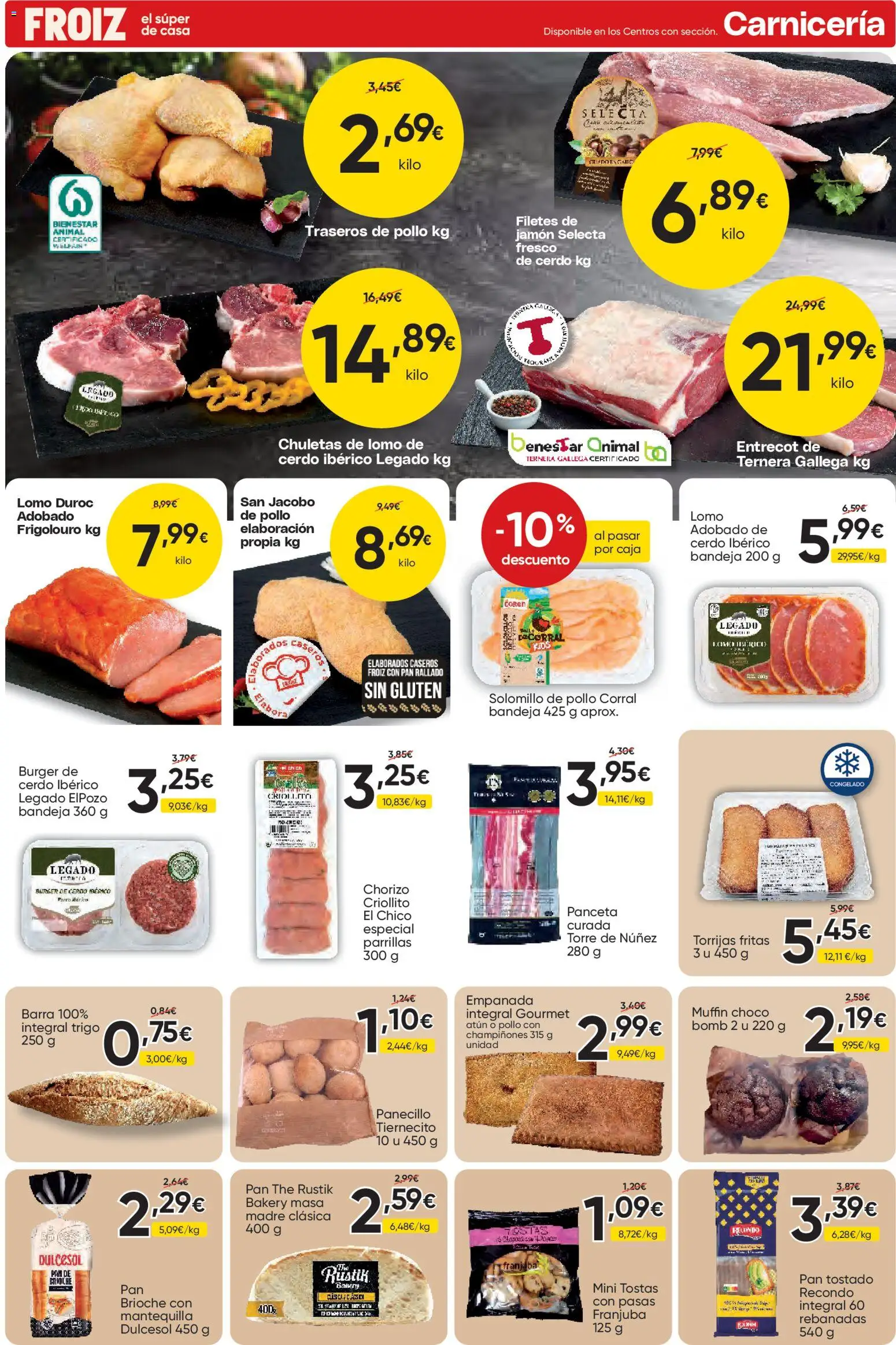 Froiz folleto │ válido desde el 25.03.2026 | Página: 3 | Productos: Ηλεκτρικός φούρνος, Pan, Jamón, Συσκευή ροής