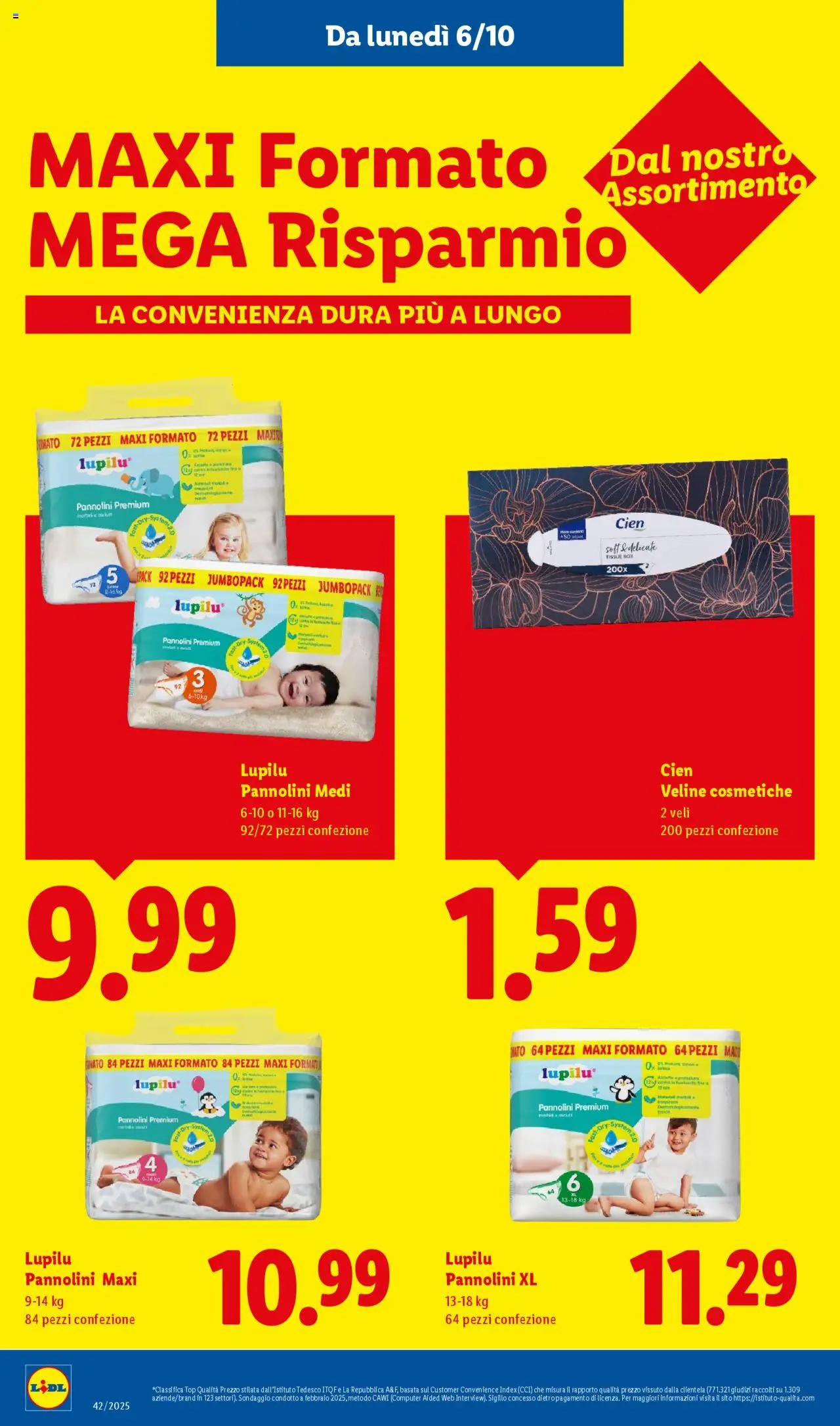 Volantino Lidl del 06.10.2025 | Pagina: 18 | Prodotti: Pannolini, Veline, Top, Computer