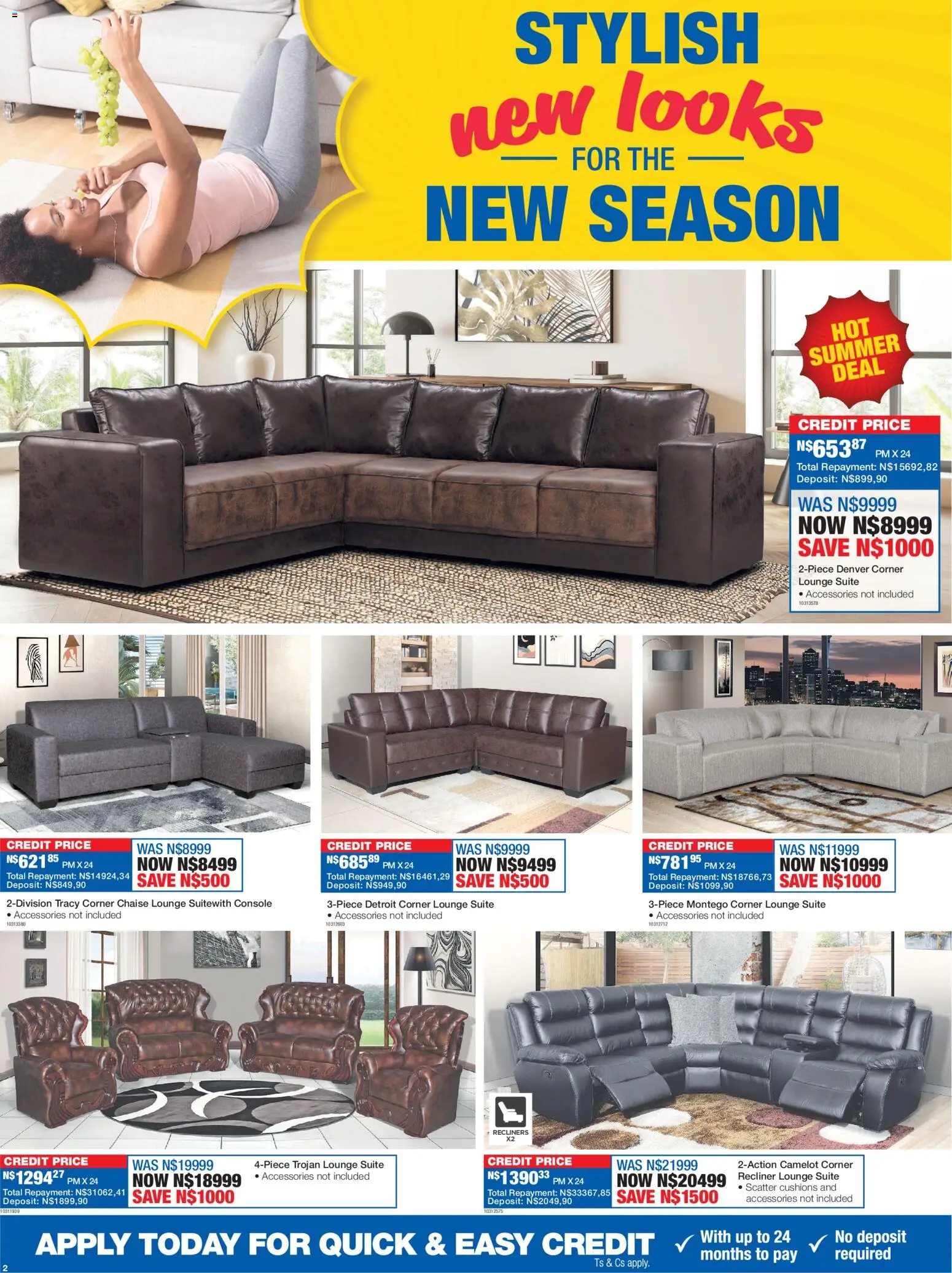 New OK Furniture catalogue – valid from 27.12.2025 | Page: 2 | Products: Lounge suite, Chaise