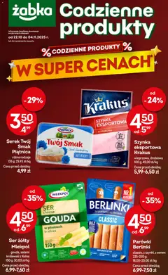 Pogląd oferty "Żabka Gazetka - Codzienne produkty" - ważna od 22.10.2025