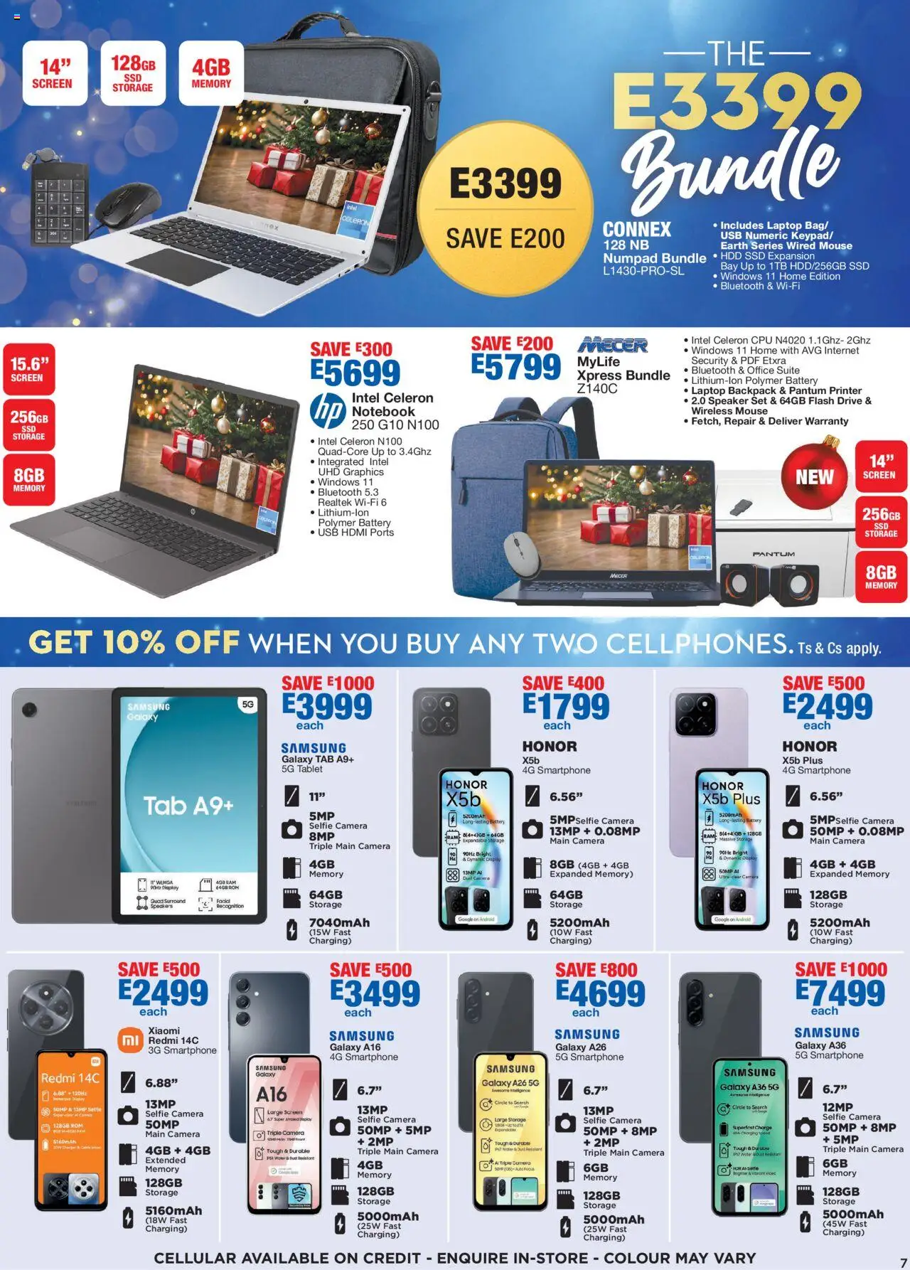 New OK Furniture catalogue – valid from 20.10.2025 | Page: 7 | Products: Notebook, Printer, Backpack, Battery