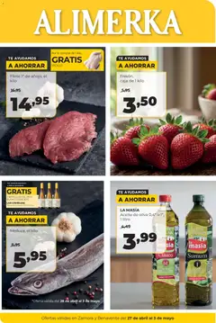 Vista previa Alimerka folleto Zamora válido desde el 27.04.2026