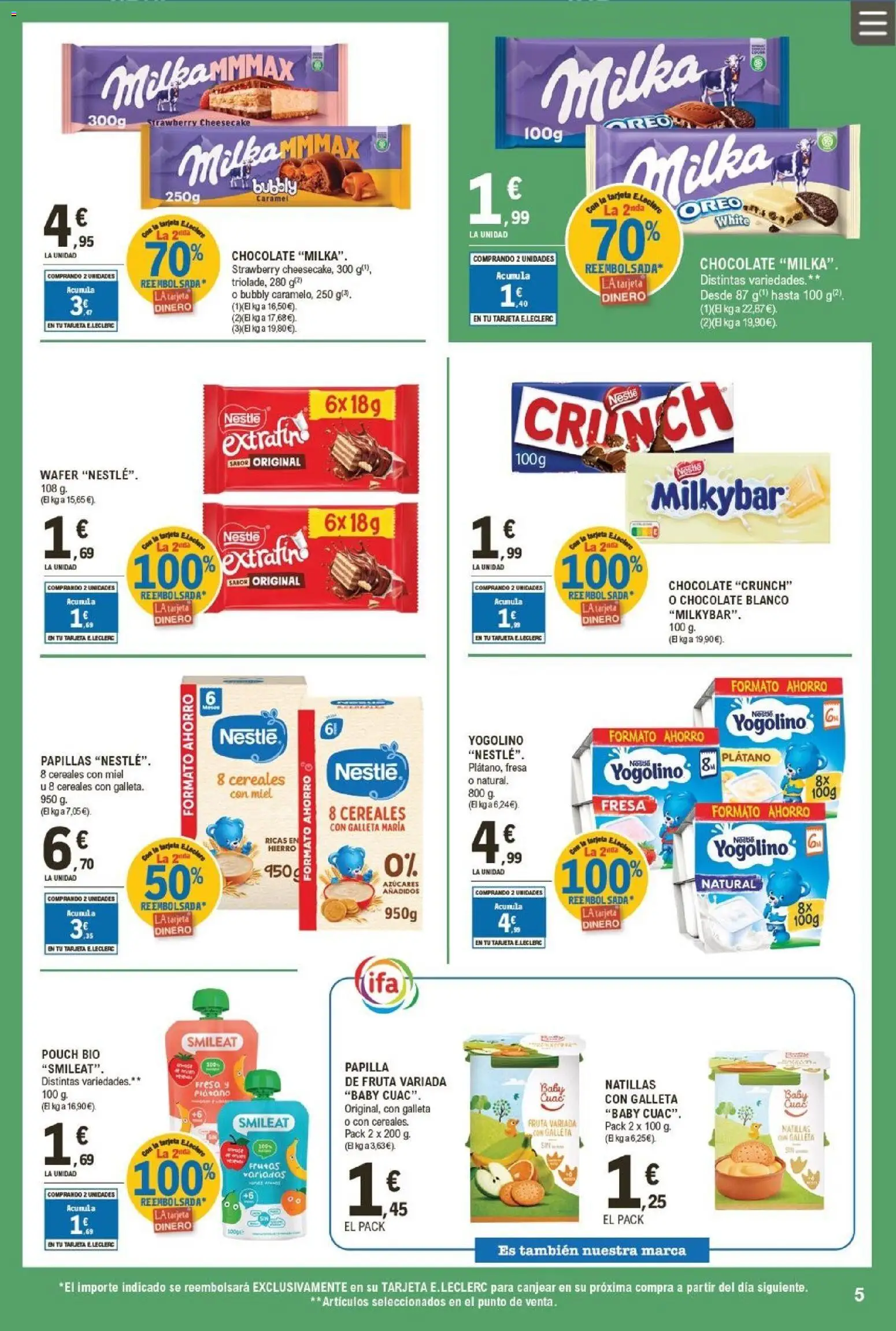 E.Leclerc folleto │ válido desde el 21.01.2026 | Página: 5 | Productos: Ψηφιακή κάμερα, Chocolate, Cereales