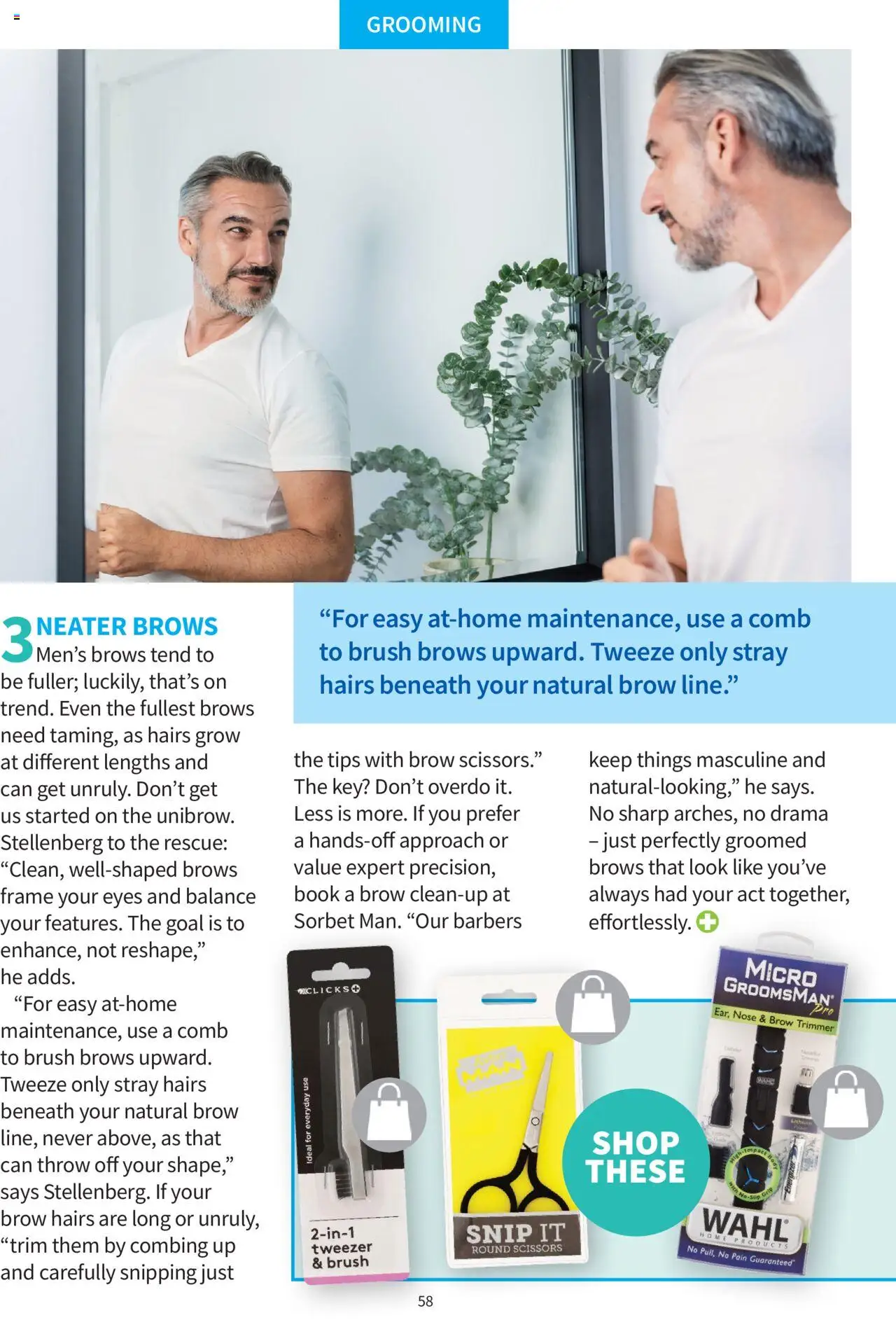 Clicks - Clubcard Magazine │ valid from 01.08.2025 | Page: 58 | Products: Tweezer, Frame, Brush