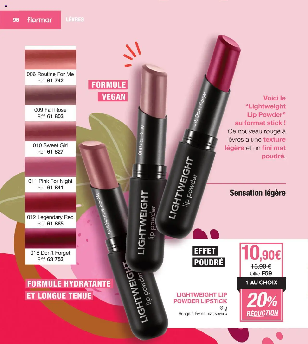  | Page: 96 | Produits: Poudre, Rouge à lèvres