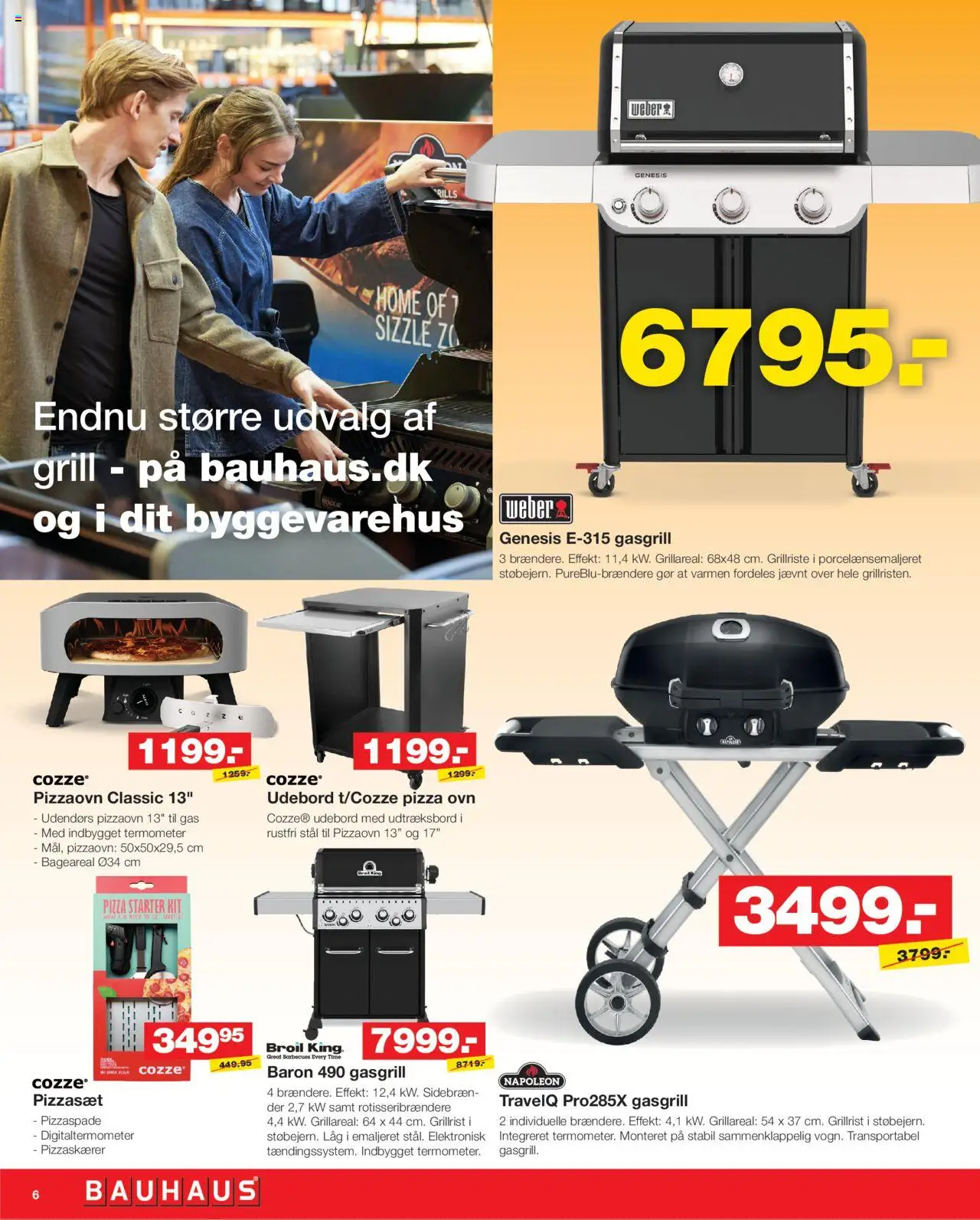 Bauhaus Tilbudsavis gyldig fra 01.08.2025 | Side: 6 | Produkter: Pizza, Termometer, Ovn, Grill