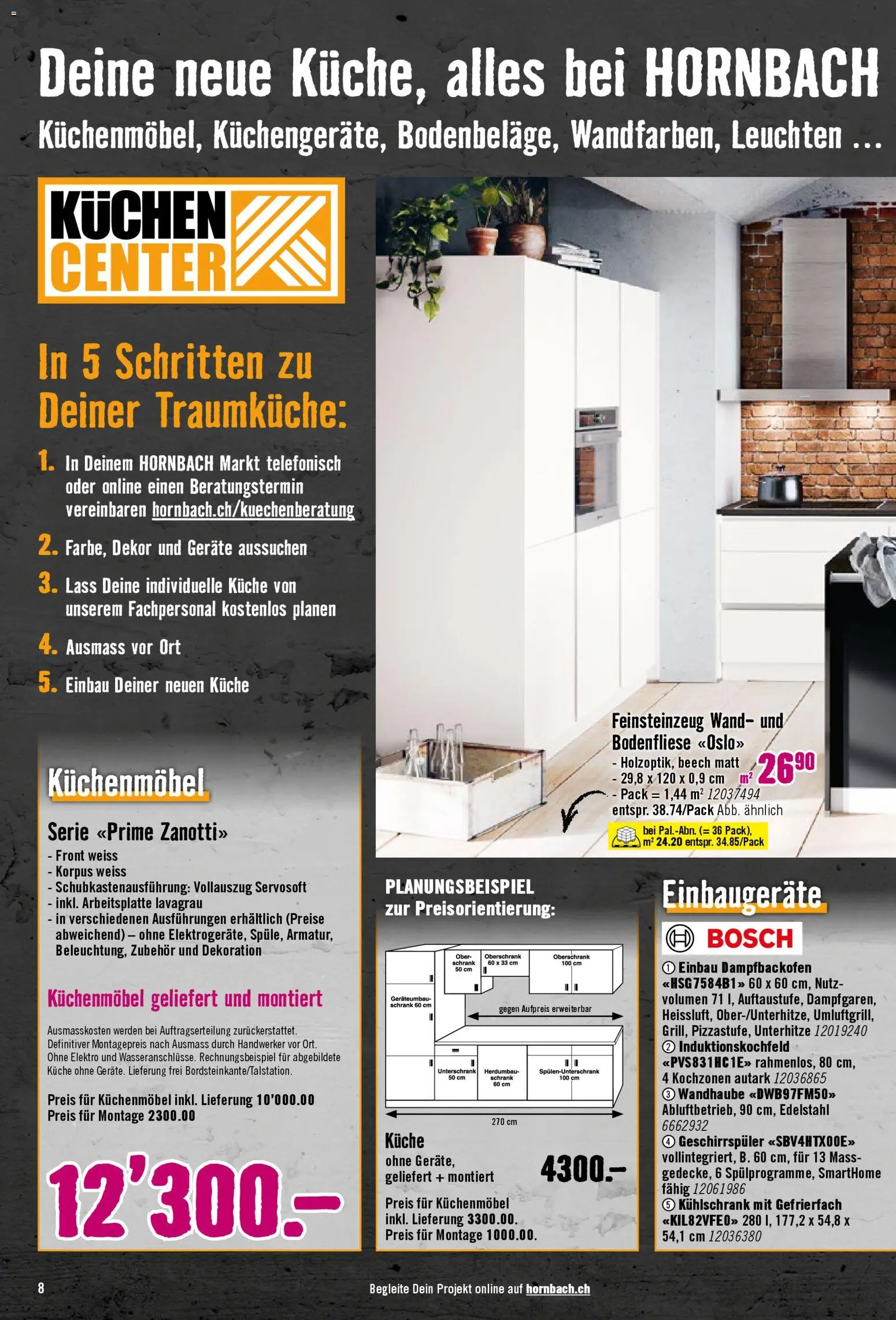 Hornbach Aktionen – gültig ab 06.12.2025 | Seite: 8 | Produkte: Schrank, Unterschrank, Geschirrspüler, Bosch