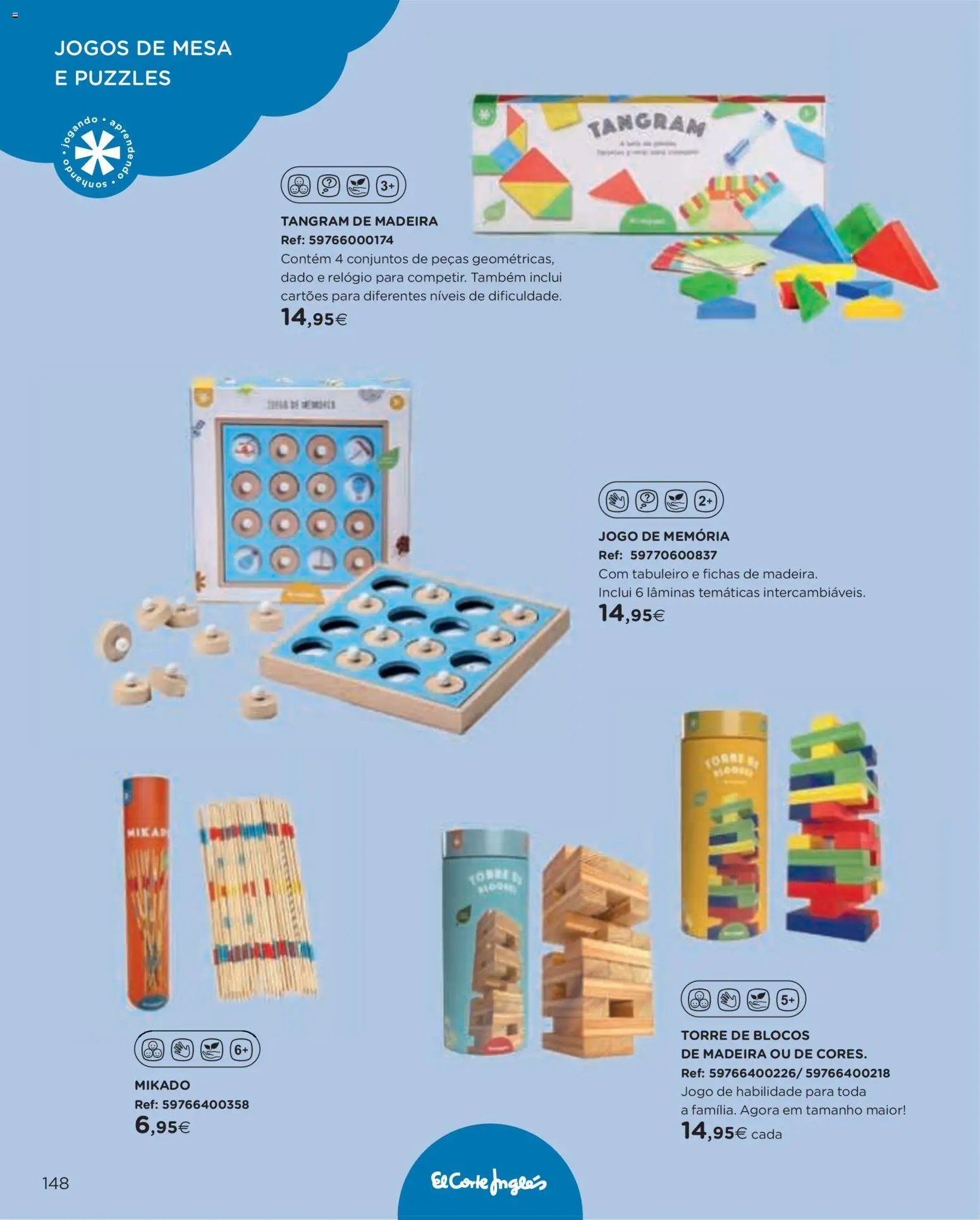 El Corte Ingles folheto │ válido de 11.11.2025 | Página: 148 | Produtos: Relógio, Jogos, Mesa