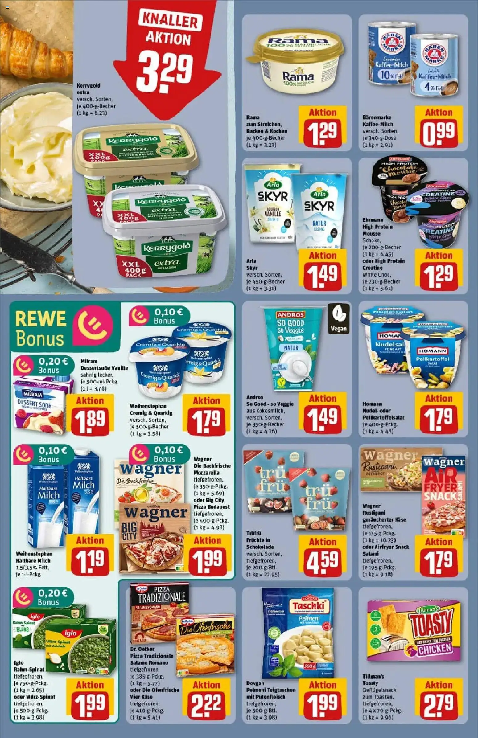 Rewe prospekt Herne	 – gültig ab 10.11.2025 | Seite: 18 | Produkte: Milch, Wagner pizza, Milram, Salami
