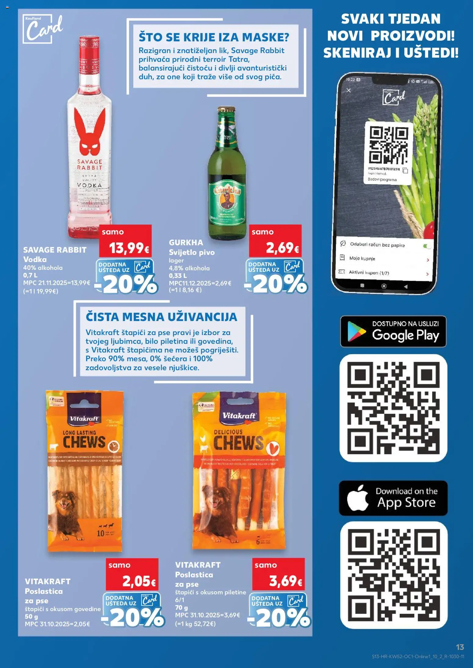 Kaufland katalog | vrijedi od 27.12.2025 | Stranica: 13 | Proizvodi: Pivo, Piletina, Štapići, Vodka