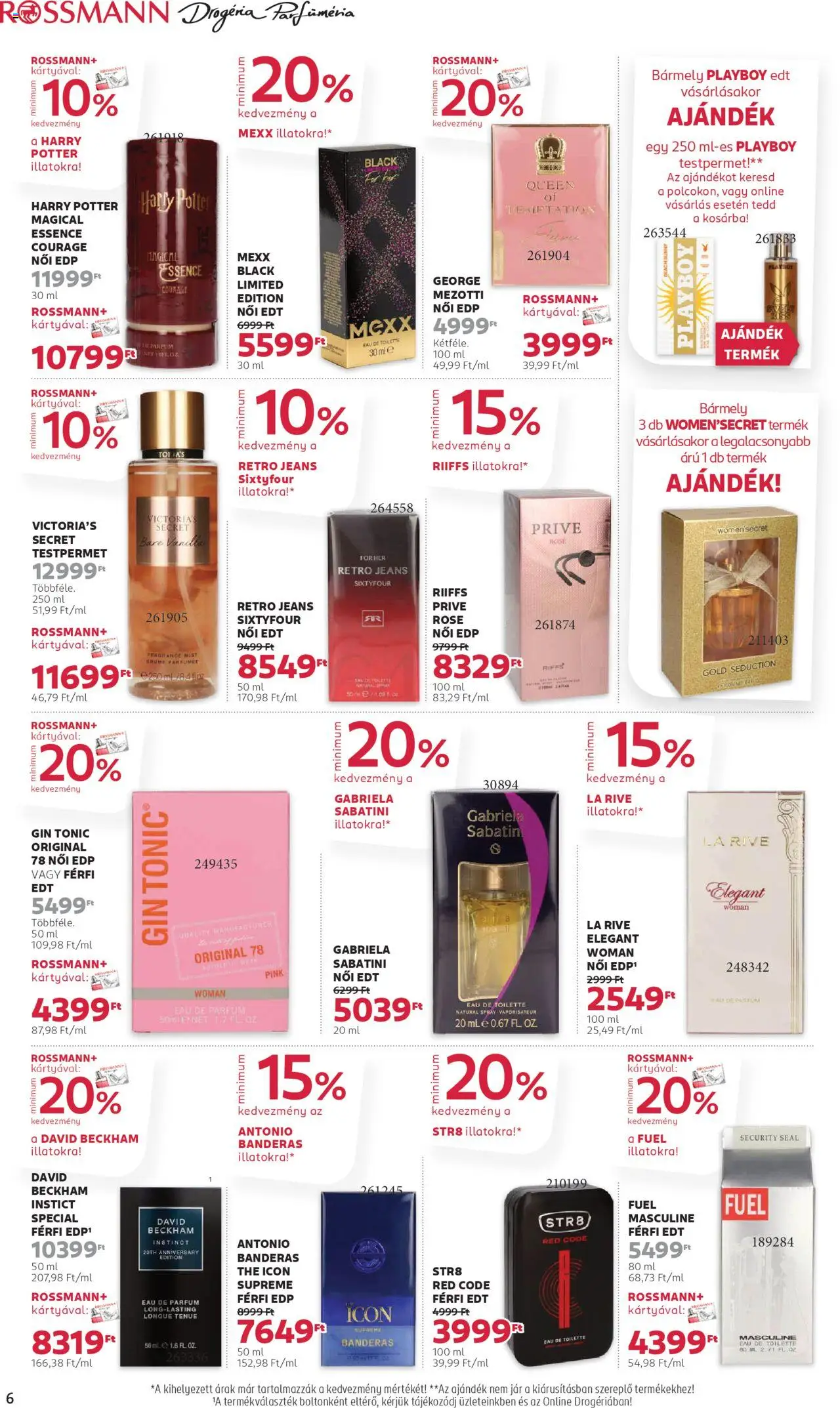 Rossmann akciós ujság - amely érvényes a következő dátumtól: 20.10.2025 | Oldal: 6 | Termékek: Tonic, Testpermet, Body, Parfüm