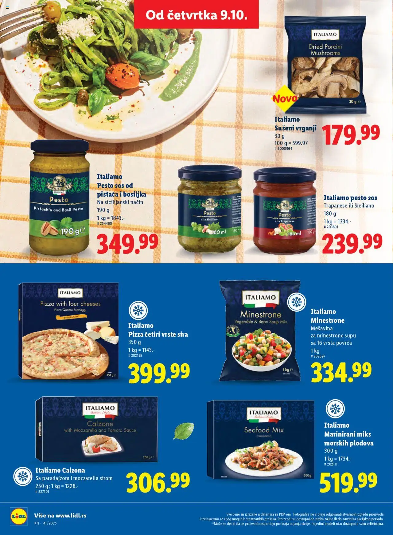 Lidl katalog - važi od 09.10.2025 | Strana: 38 | Proizvode: Pesto, Sos, Mozzarella