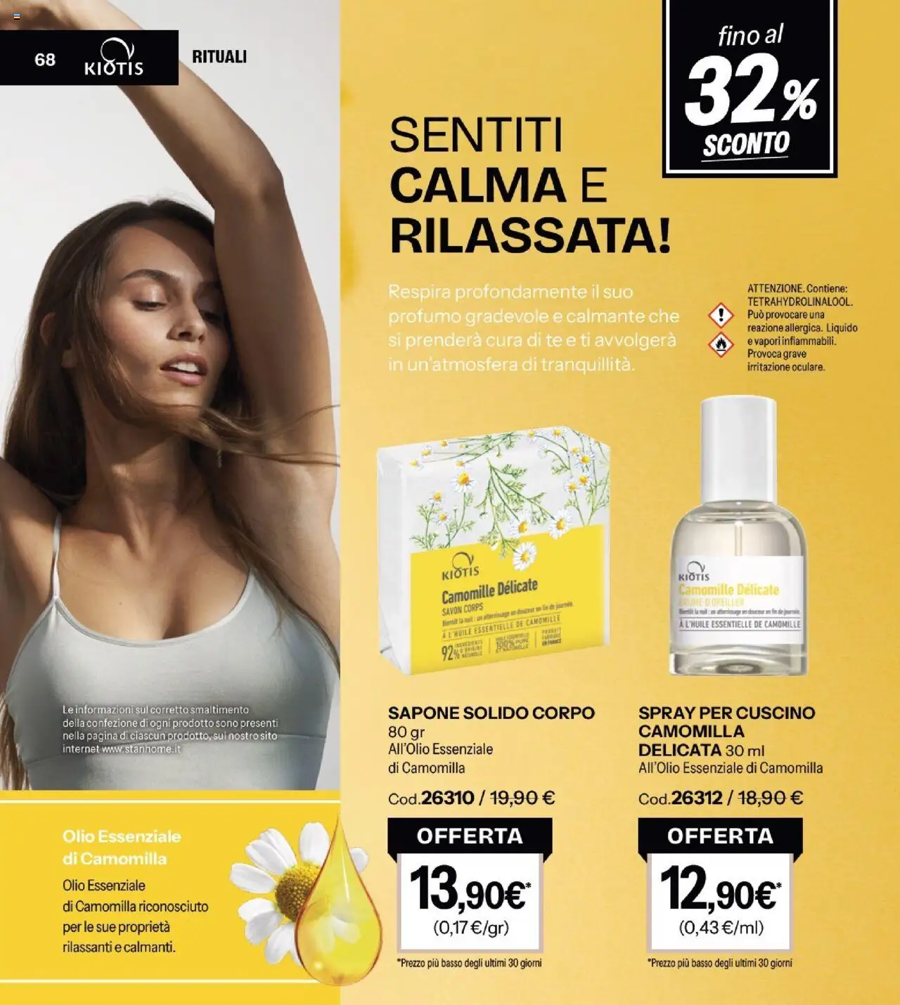 Volantino Stanhome del 30.09.2025 | Pagina: 70 | Prodotti: Sapone, Tè, Olio, Cuscino