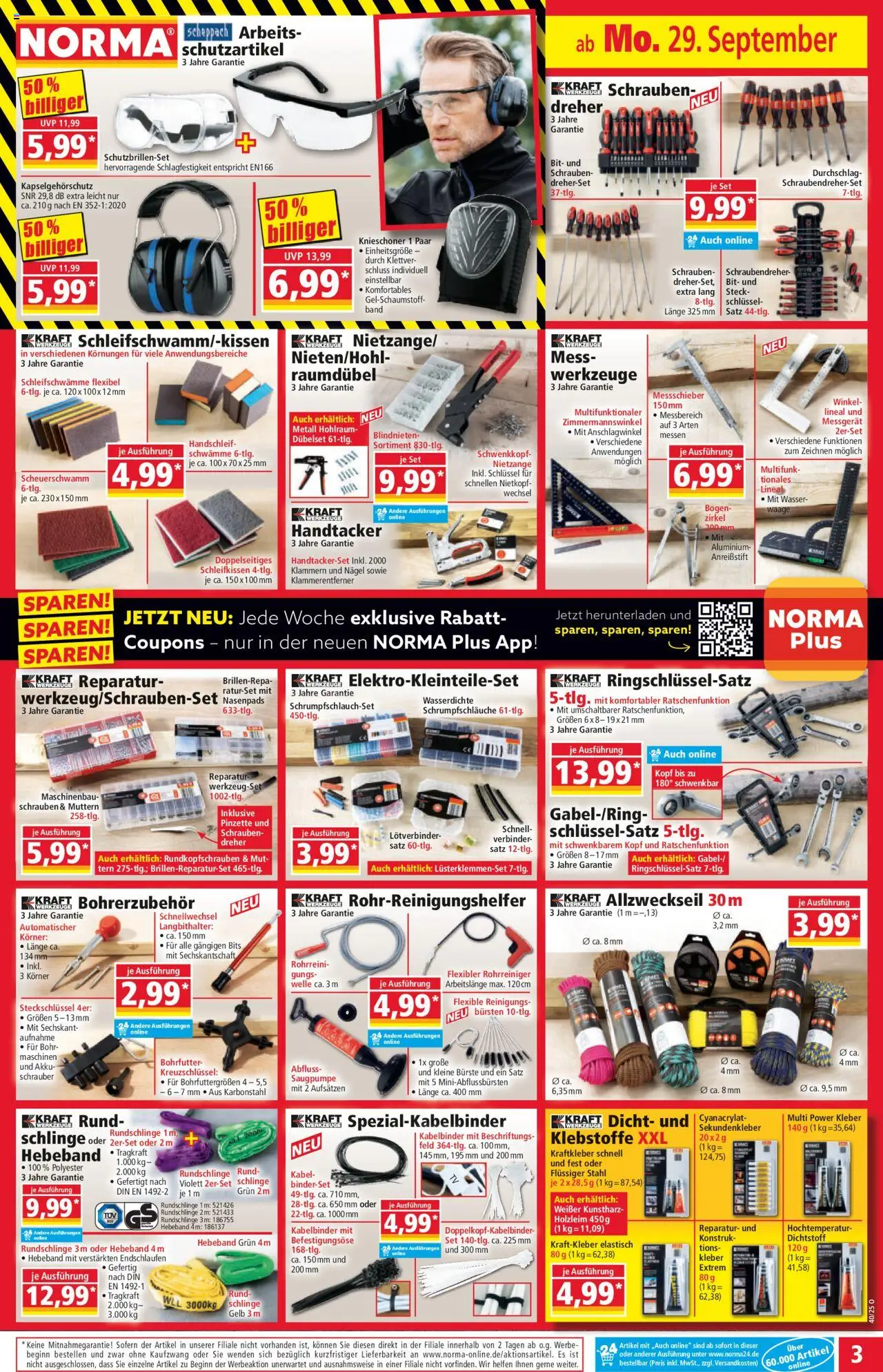 Norma Prospekt 	 – gültig ab 29.09.2025 | Seite: 4 | Produkte: Kabel, Verbinder, Bürste, Pinzette