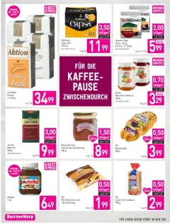 Sutterlüty Flugblatt gültig ab 11.09.2025 | Seite: 2 | Produkte: Erdbeeren, Rosinen, Creme, Kaffee