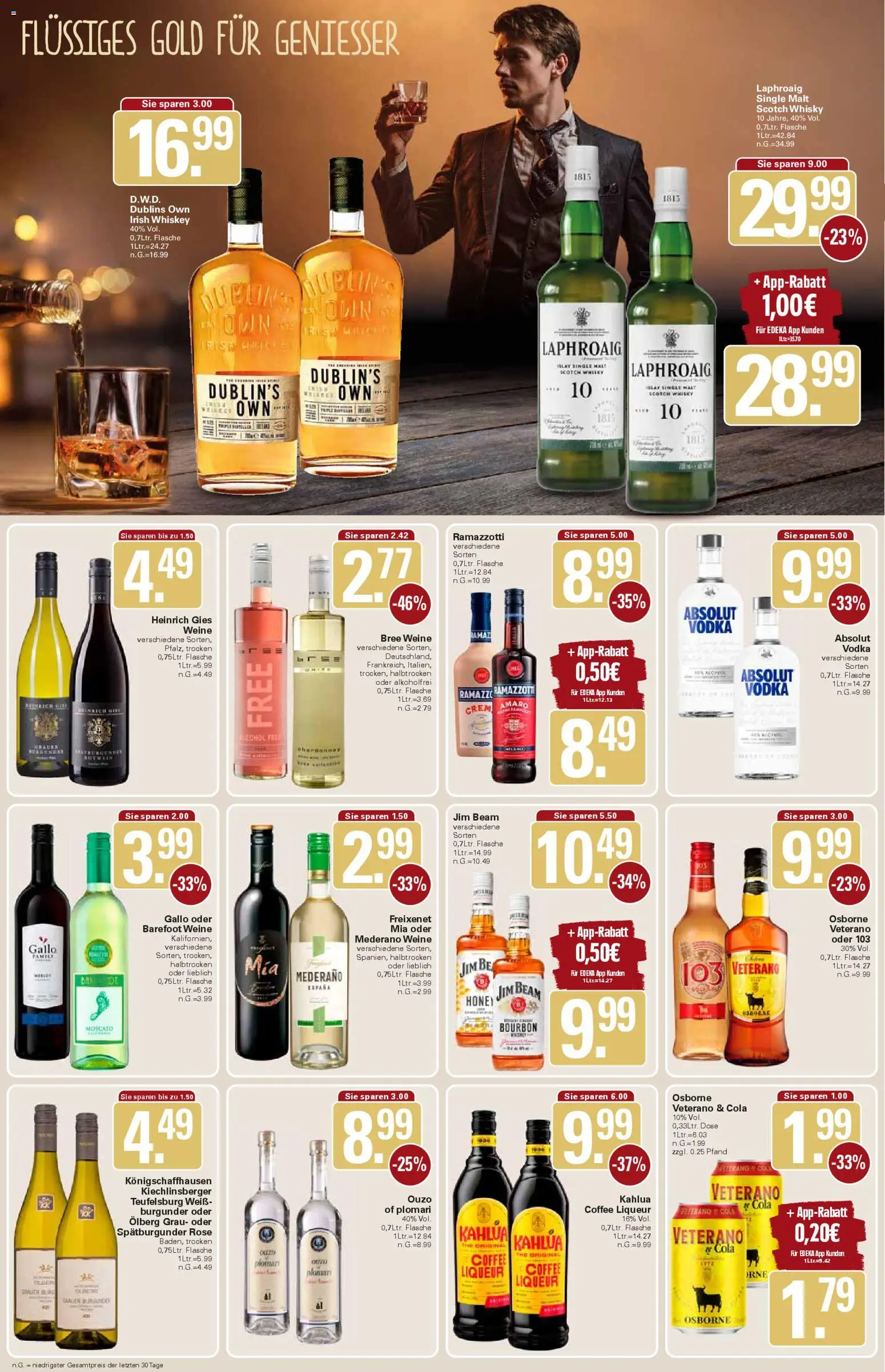 WEZ Prospekt – gültig ab 22.12.2025 | Seite: 14 | Produkte: Whisky, Jim beam, Osborne, Bree