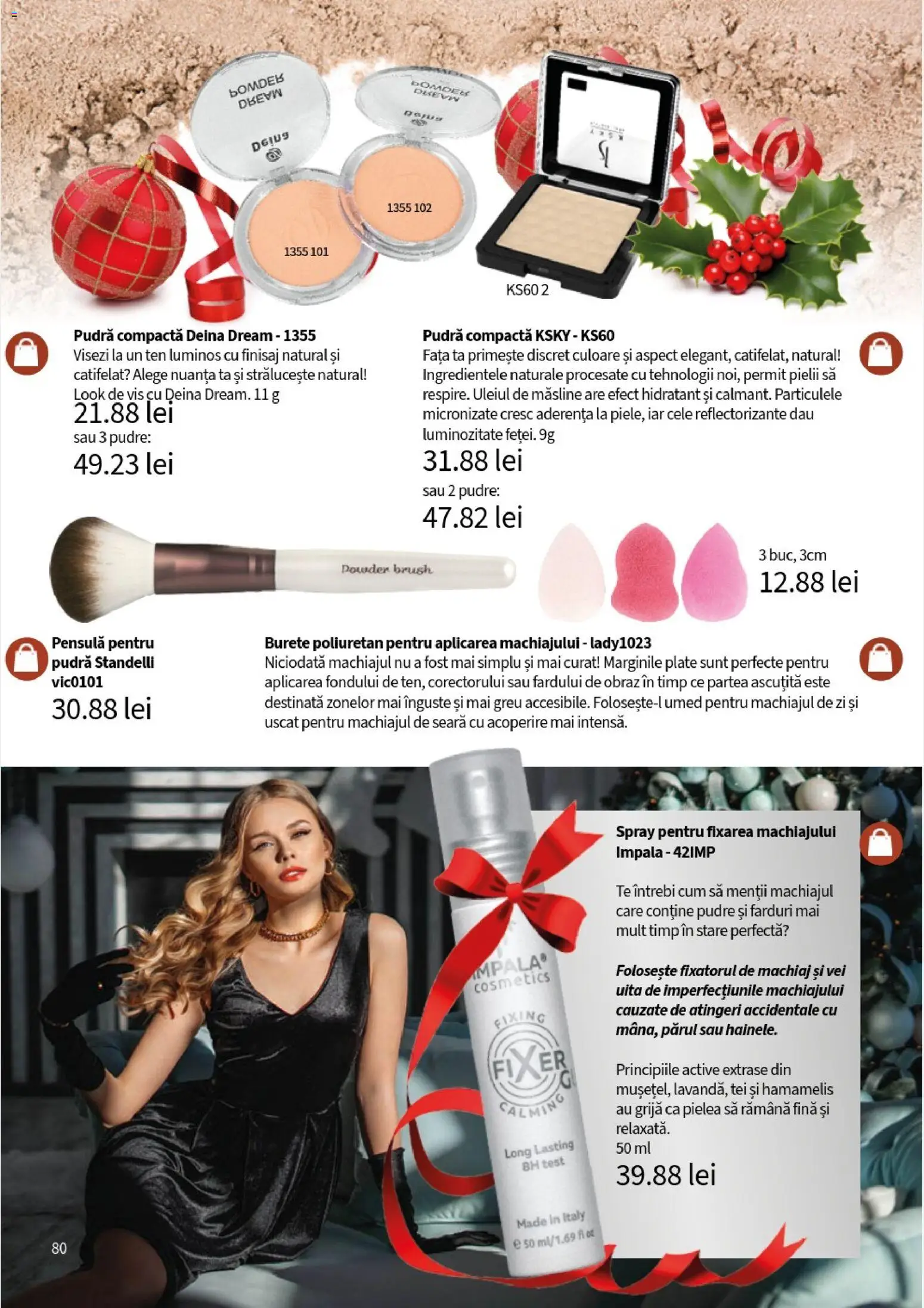 Noul catalog Lady’s – valabil de la 10.11.2025 | Pagină: 82 | Produse: Măsline, Machiaj, Pudră, Burete