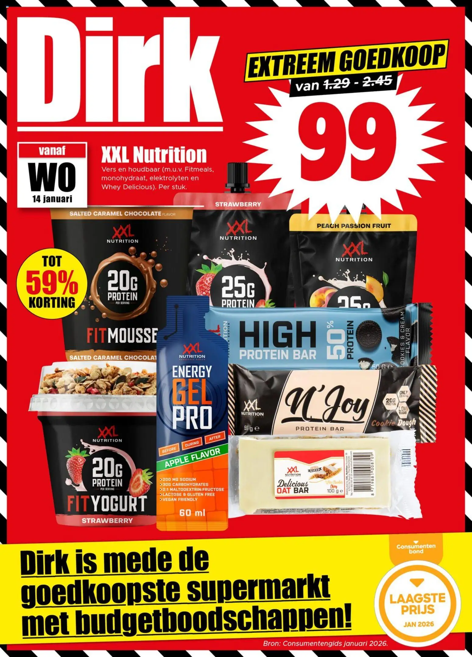 {H1} | Pagina: 1 | Producten: Whey, Bed, Fruit