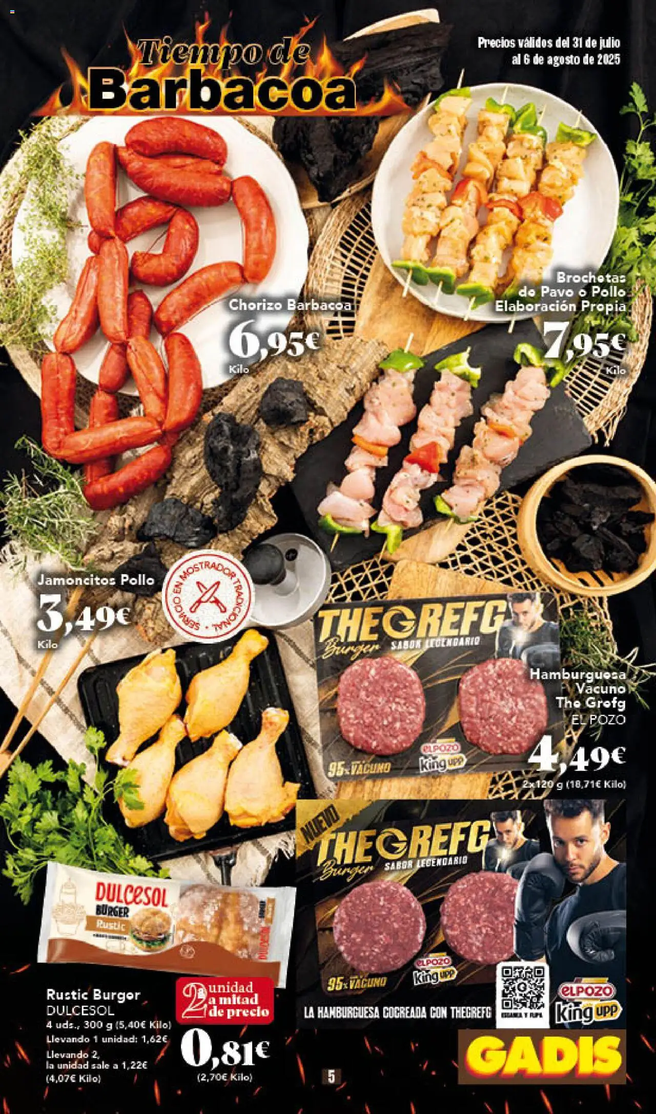 Gadis folleto │ válido desde el 31.07.2025 | Página: 5 | Productos: Barbacoa, Σοκολατούχο γάλα