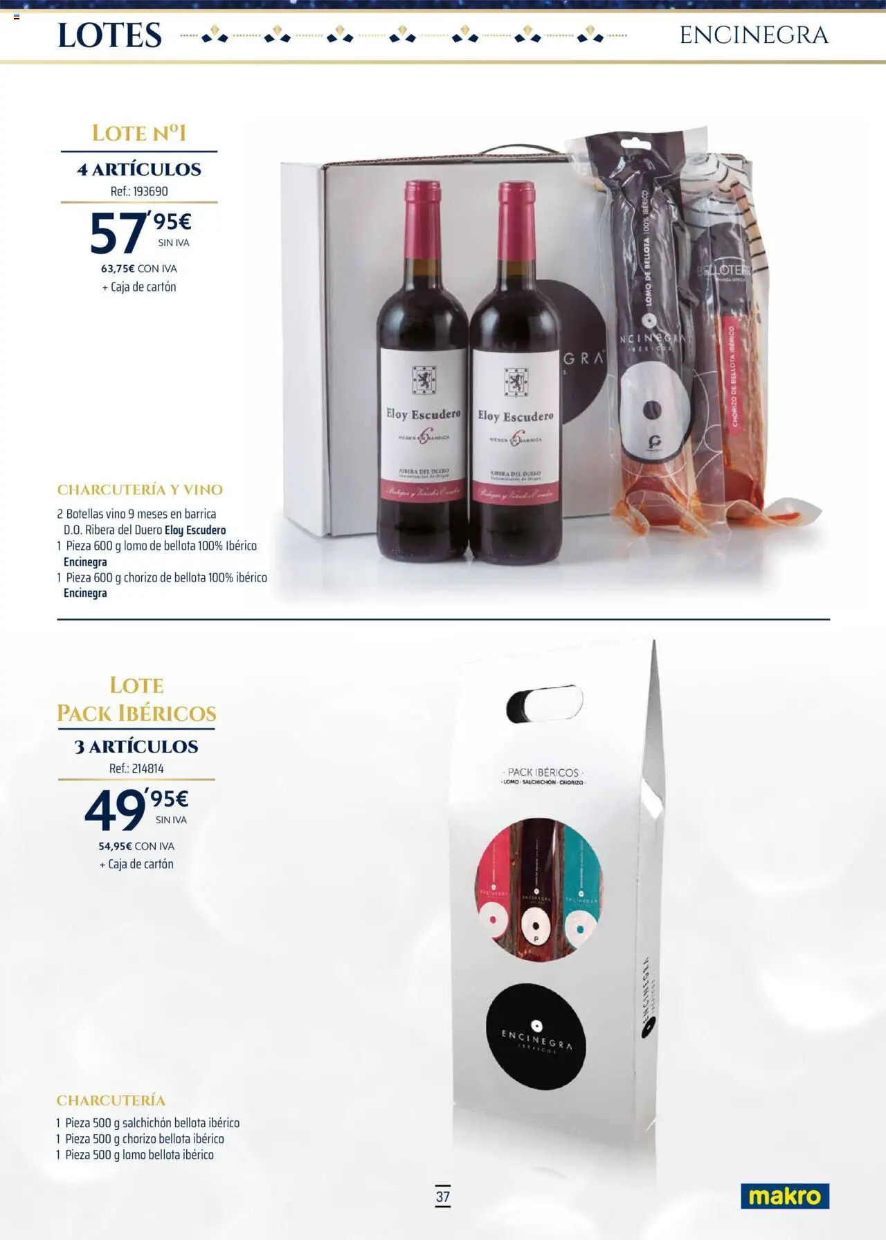 Makro - Lotes y cestas Cataluña y Sur 2 │ válido desde el 04.10.2025 | Página: 37 | Productos: Vino, Caja