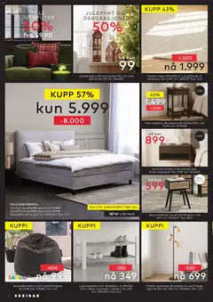 Forhåndsvisning av Skeidar - Black Friday gyldig fra 17.11.2025 | Side: 4 | Produkter: Saccosekk, Суміш дитяча, Nattbord, Lys