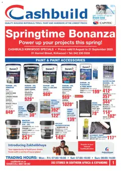Cashbuild Eastern Cape - Springtime Bonanza │ valid from 08.08.2025 | Page: 1