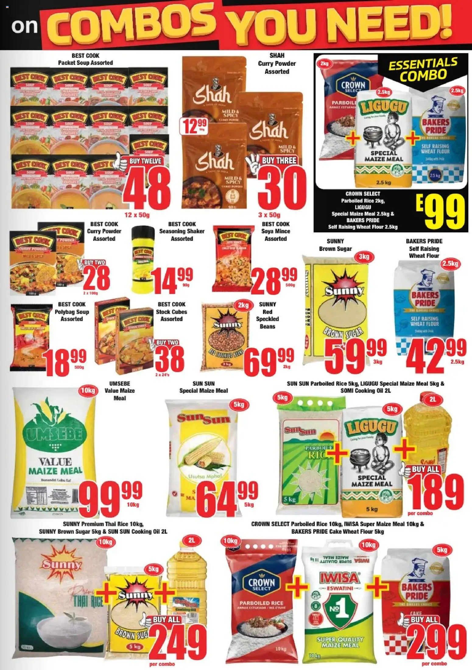 New Boxer catalogue – valid from 05.03.2026 | Page: 7 | Products: Maize meal, Oil, Rice, Soup