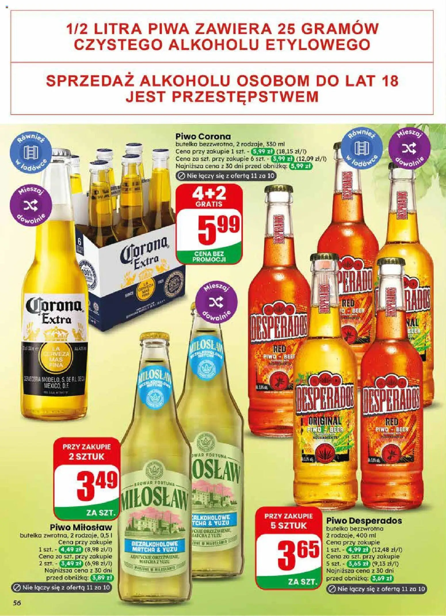 Dino gazetka od 29.04.2026 | Strona: 56 | Produkty: Piwo Desperados, Piwo