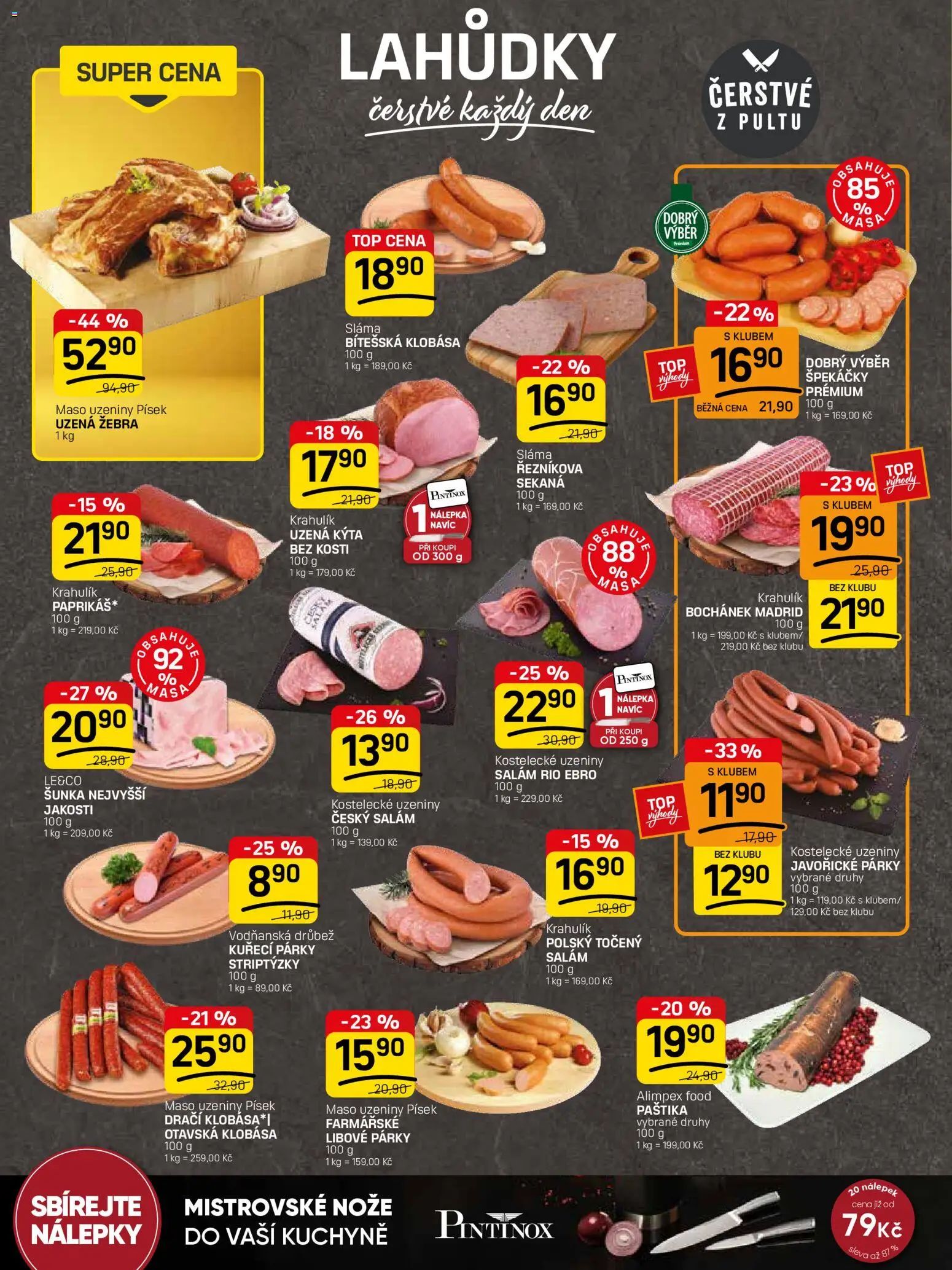 Flop leták - FlopTop od 15.04.2026 | Strana: 2 | Produkty: Párky, Nože, Písek, Kýta