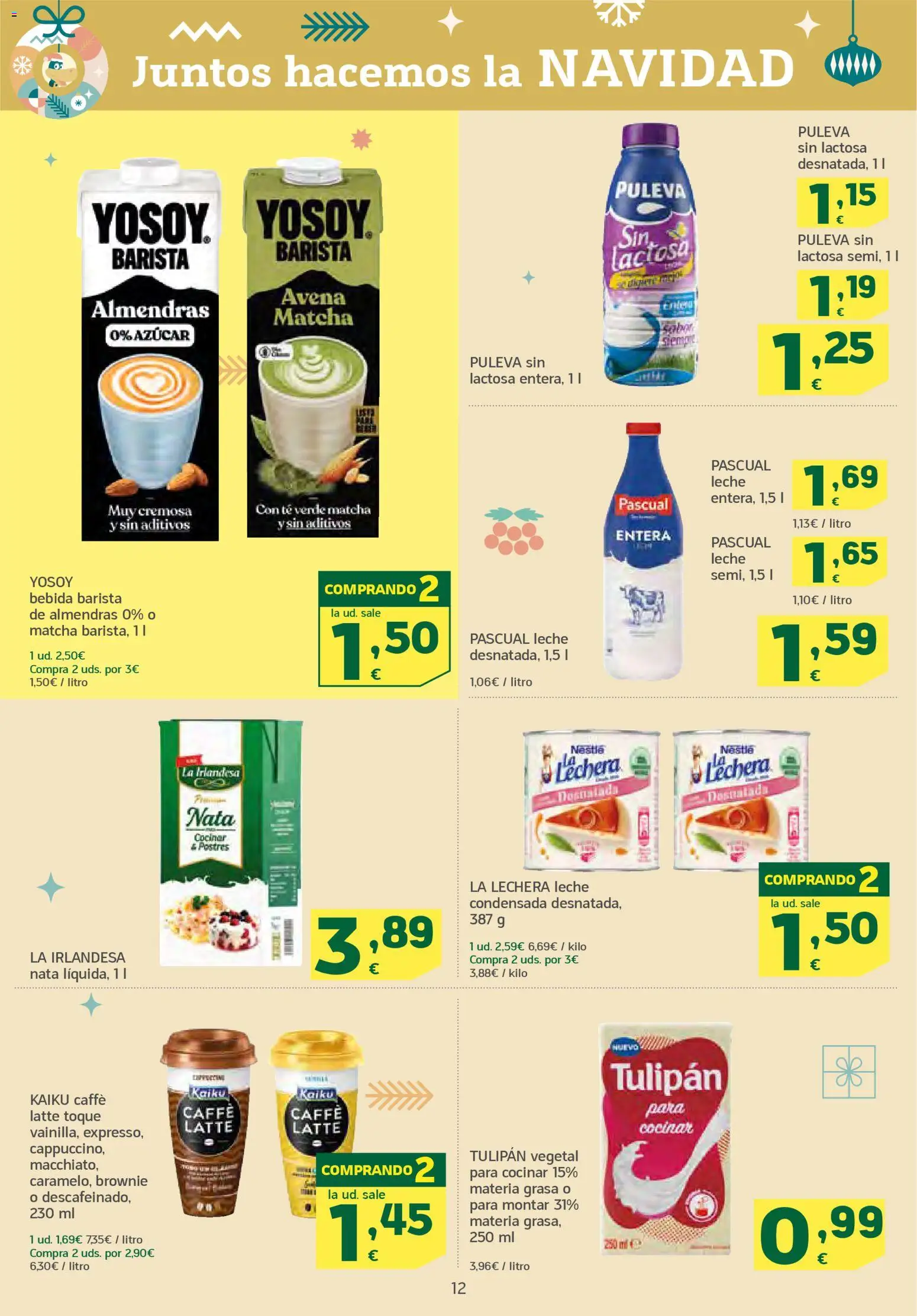 HiperDino folleto │ válido desde el 04.12.2025 | Página: 12 | Productos: Leche, Té