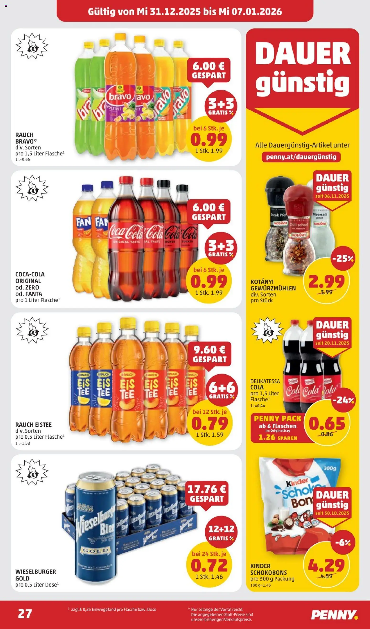 Penny Markt Flugblatt gültig ab 31.12.2025 | Seite: 27 | Produkte: Zucker, Chili