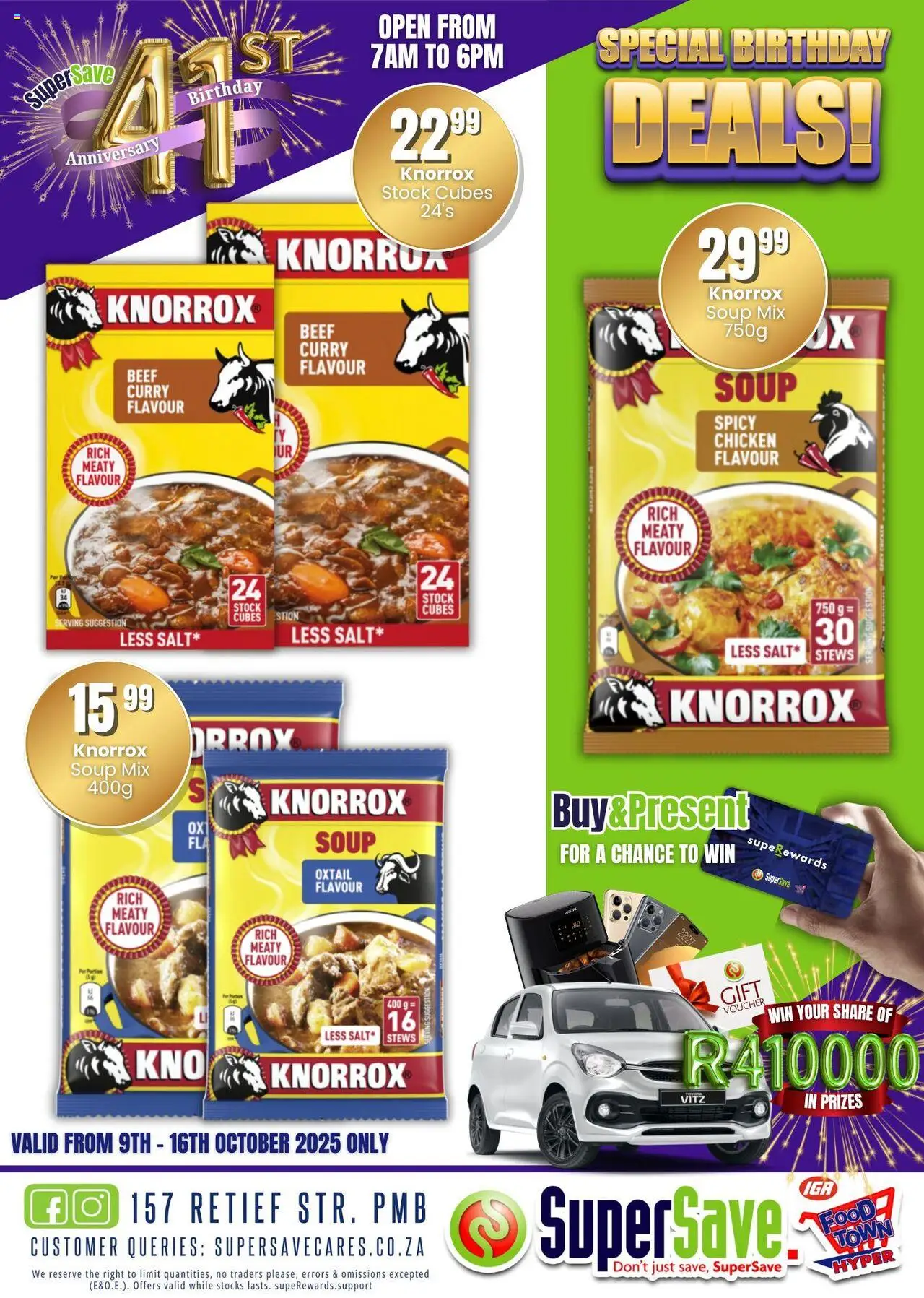 New Super Save catalogue – valid from 09.10.2025 | Page: 55 | Products: Chicken, Beef, Soup, Stock