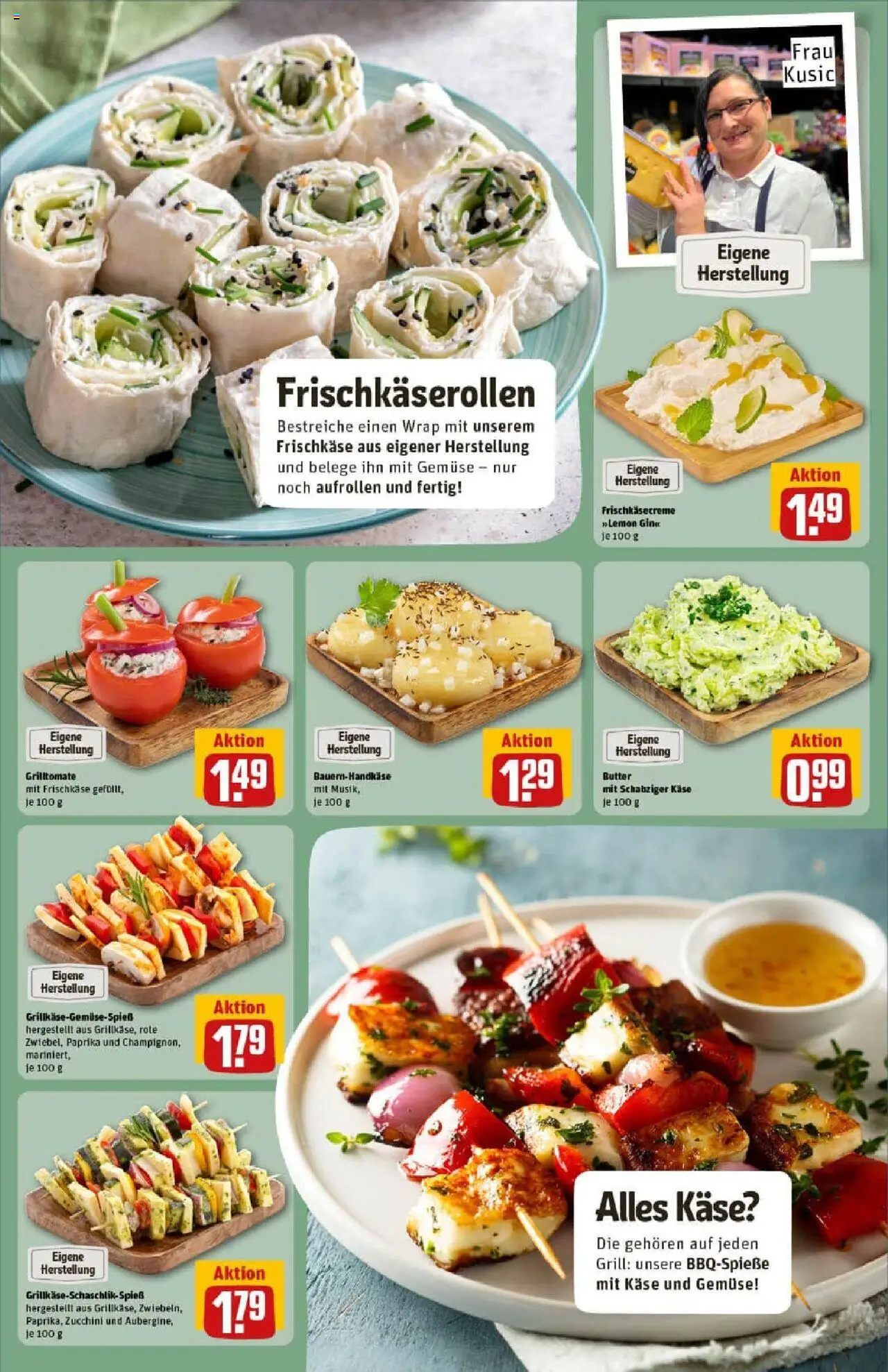 Rewe prospekt Heppenheim	 - gültig ab dem 06.07.2025 | Seite: 12 | Produkte: Grill, Käse, Zucchini, Frischkase