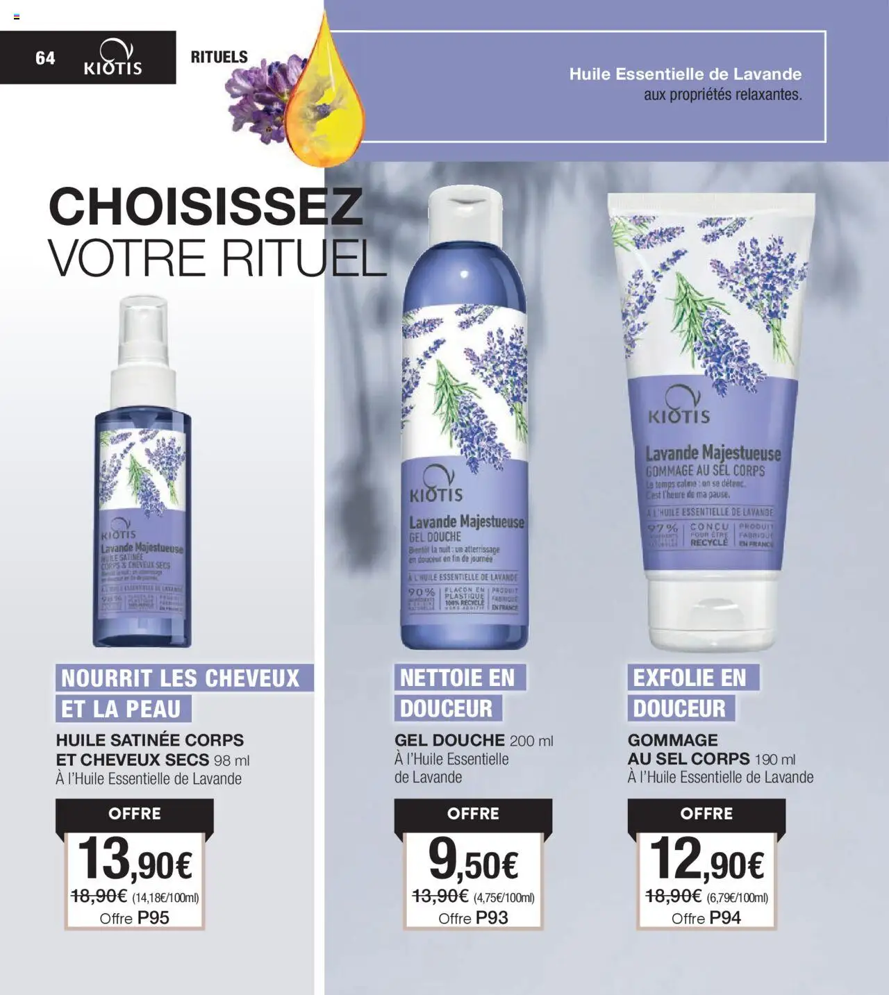  | Page: 64 | Produits: Lavande, Gommage, Sel, Douche