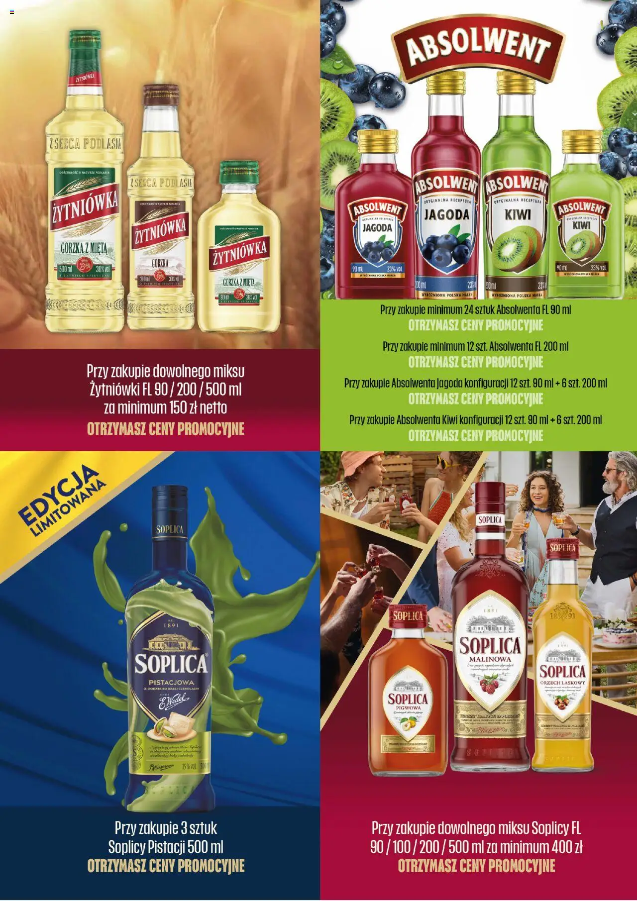 Eurocash Gazetka - Katalog Alkoholowy od 01.08.2025 | Strona: 12 | Produkty: Czekolady, Mięta, Kiwi