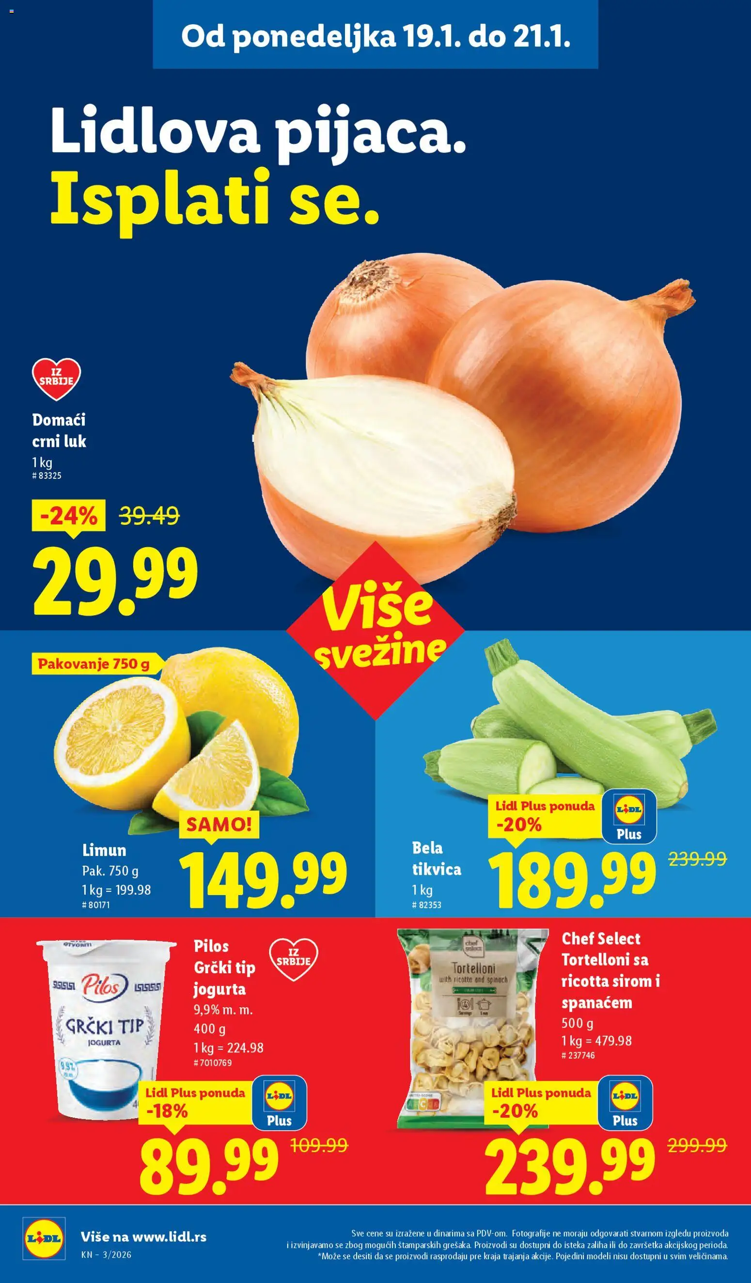 Lidl katalog - važi od 15.01.2026 | Strana: 64 | Proizvode: Crni luk, Tikvica, Pakovanje, Limun