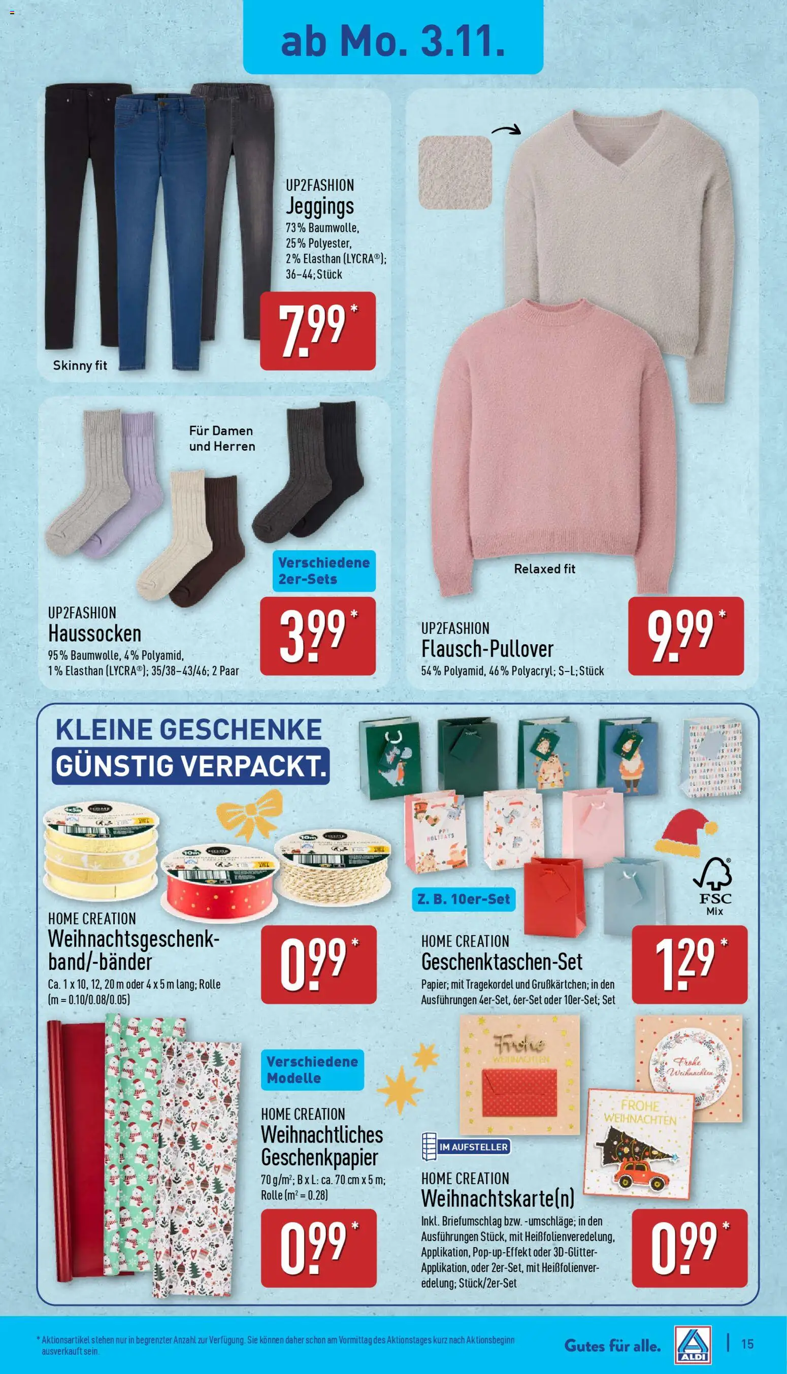 Aldi Prospekt 	 – gültig ab 03.11.2025 | Seite: 15