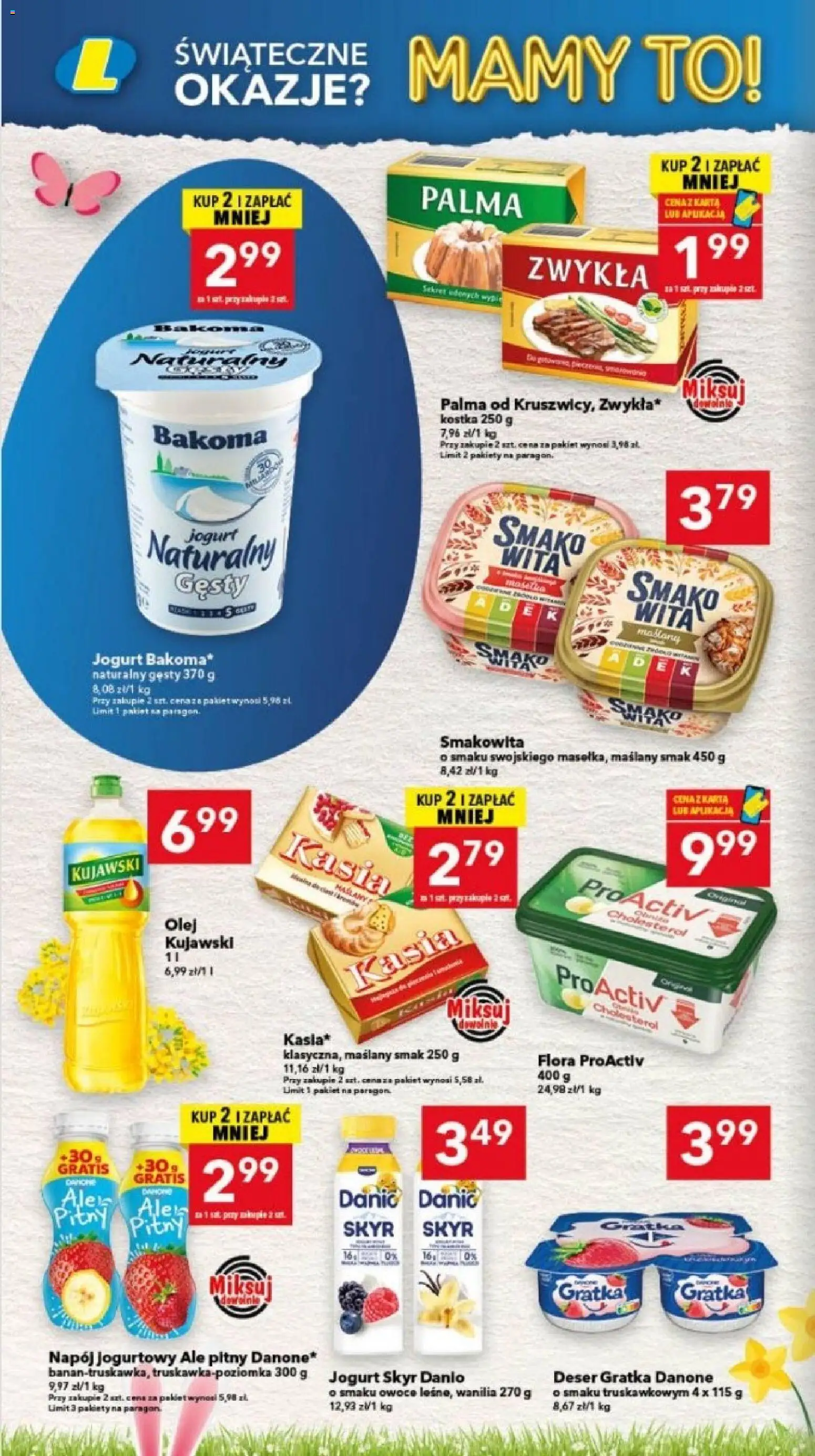 Lewiatan gazetka - Bydgoszcz od 26.03.2026 | Strona: 6 | Produkty: Karta, Jogurt naturalny, Jogurt, Skyr
