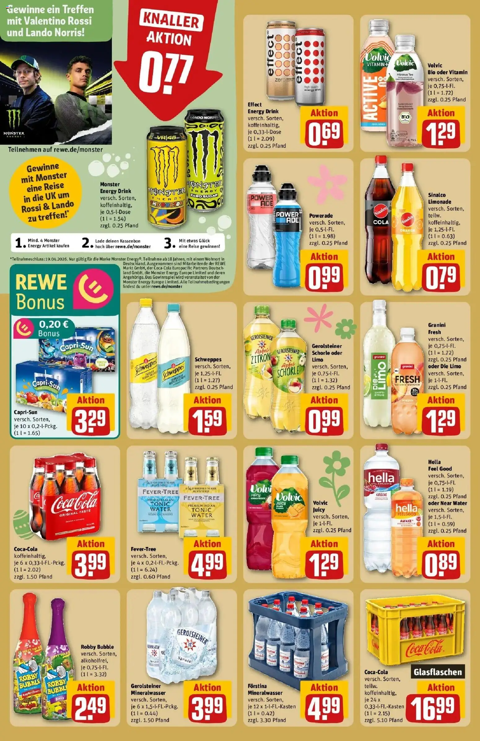 Rewe Prospekt Speichersdorf	 – gültig ab 30.03.2026 | Seite: 20 | Produkte: Sinalco, Coca cola, Mineralwasser, Tee