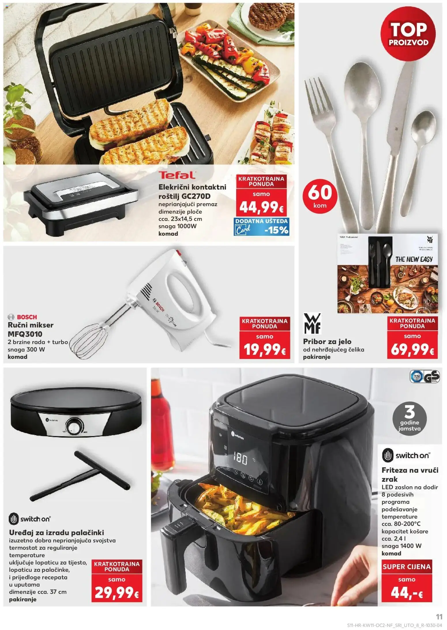 Kaufland katalog | vrijedi od 10.03.2026 | Stranica: 11 | Proizvodi: Mikser, Friteza, Košare, Pribor za jelo