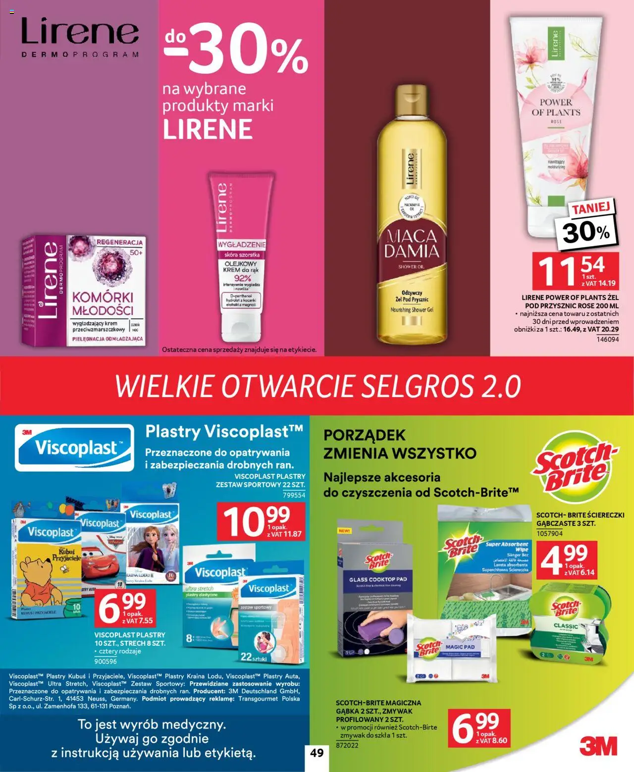 Selgros cash&carry Gazetka - Poznań markowe produkty od 09.10.2025 | Strona: 43 | Produkty: Magiczna gąbka, Krem do rąk, Krem, Hydrolat