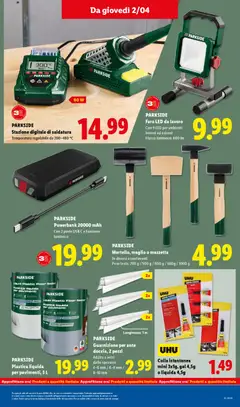 Anteprima del volantino UHU Colla istantanea mini 3x1g, gel 4,5g o liquida 4,5g, Colla istantanea valido a partire dal 30.03.2026 | Pagina: 45 | Prodotti: Colla, USB