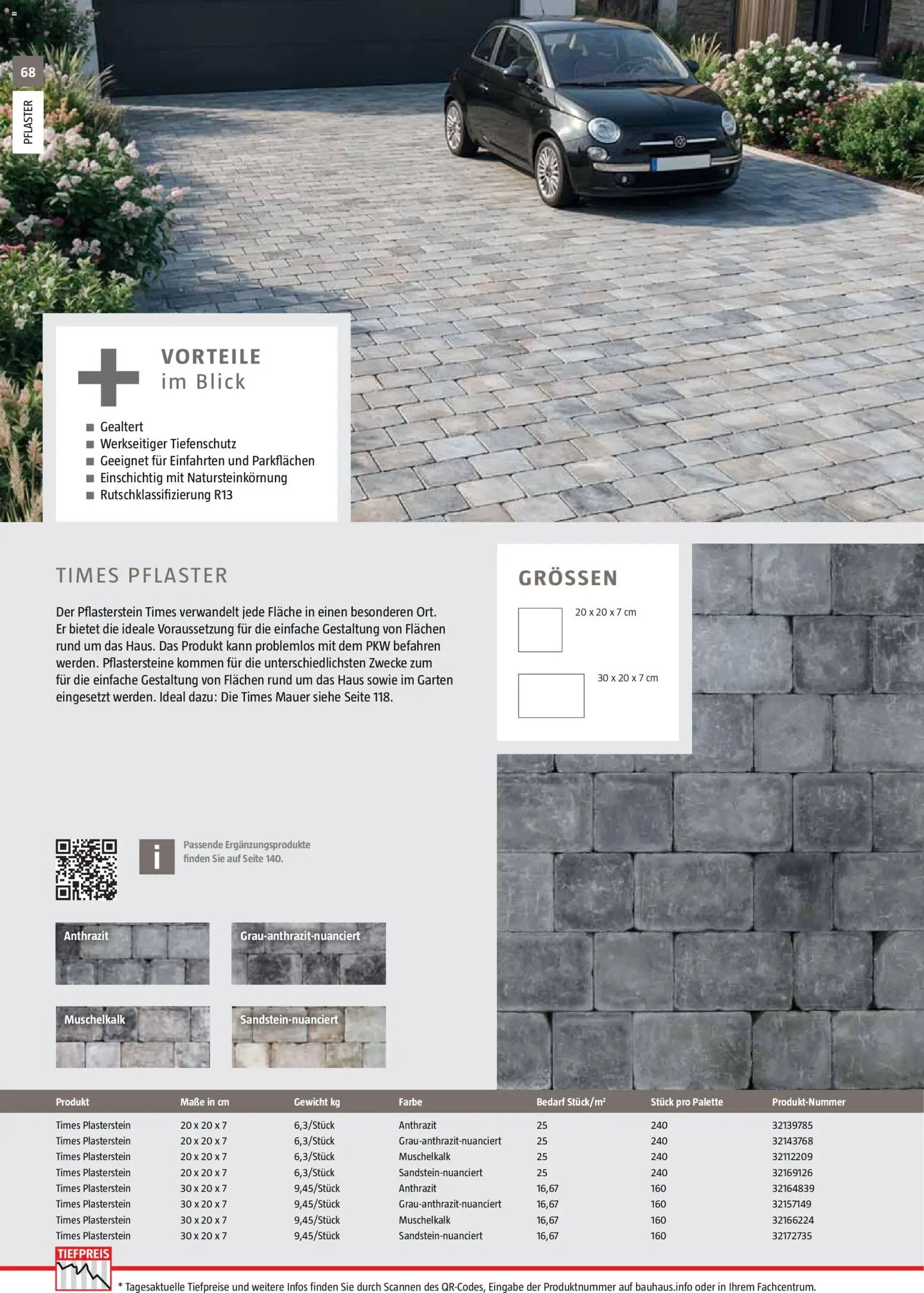 Bauhaus Gartenbaumaterialien 2026 – gültig ab 02.03.2026 | Seite: 68 | Produkte: Gewicht