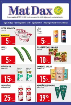 Matdax - erbjudanden - Förhandsvisning av reklamblad från butik Matdax aktuell från 29.09.2025