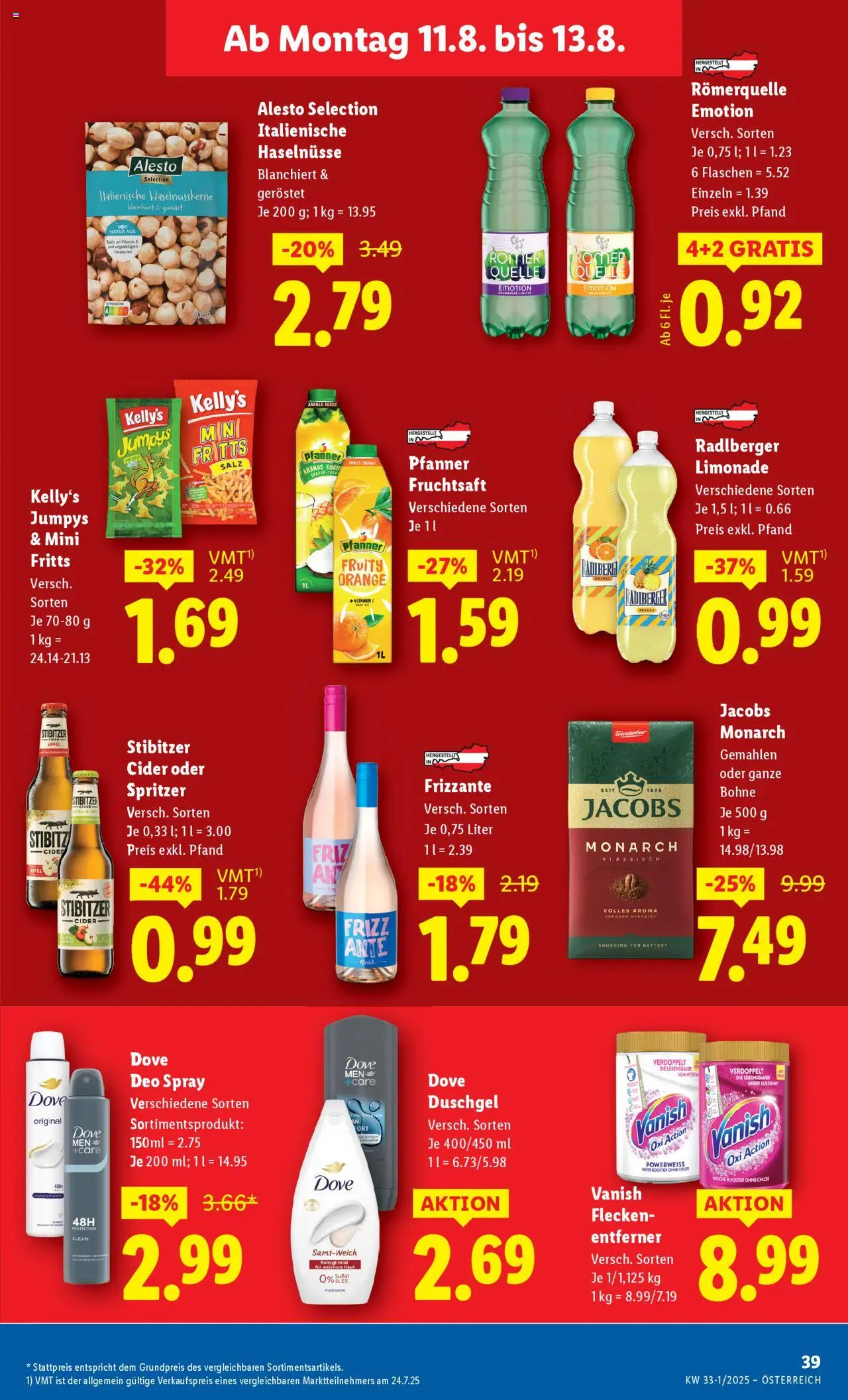 Lidl Flugblatt - Altenmarkt im Pongau, St. Johann im Pongau, Zell am See gültig ab 07.08.2025 | Seite: 43 | Produkte: Salz, Duschgel, Äpfel, Ananas