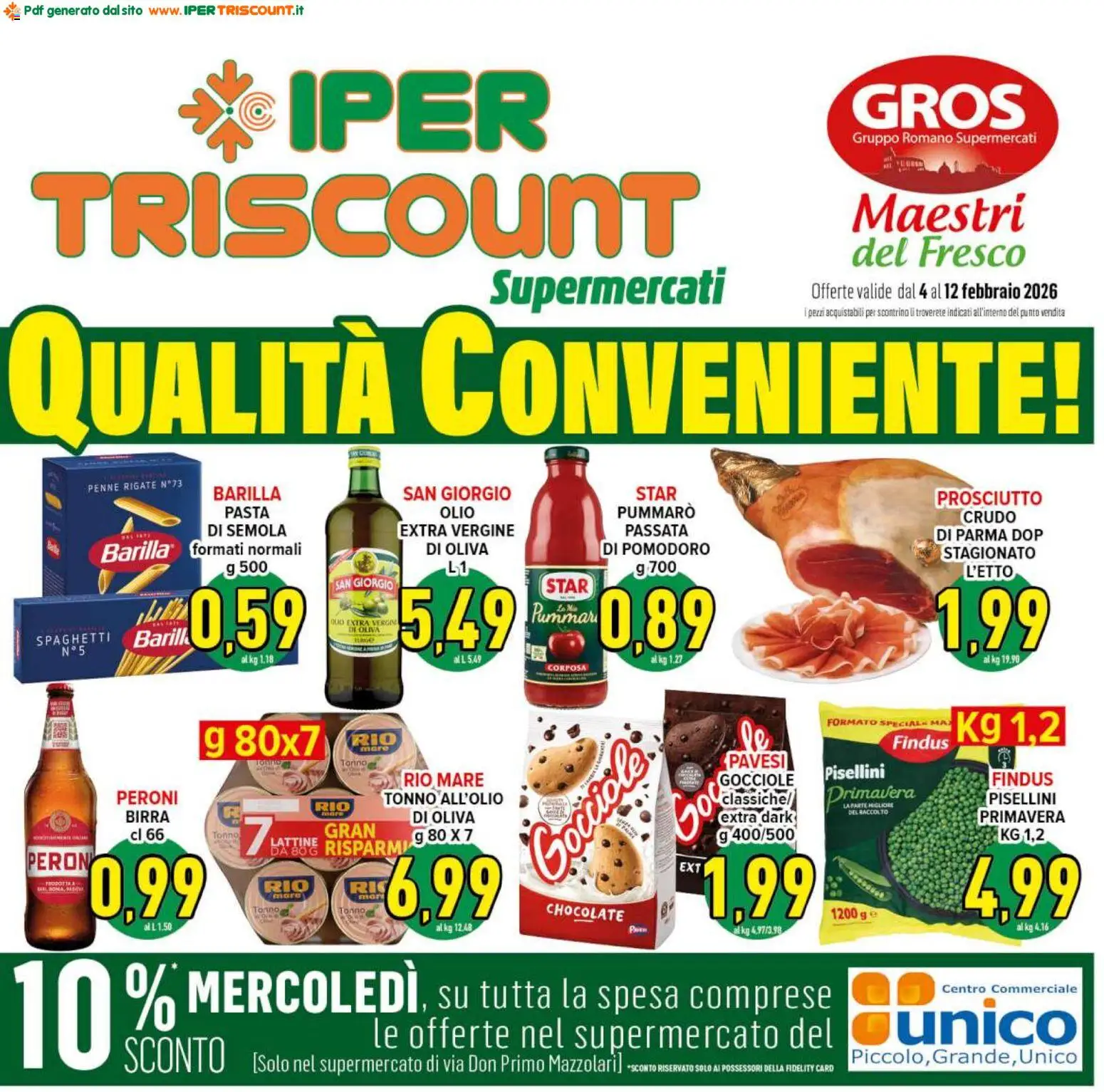 Volantino Ipertriscount del 04.02.2026 | Pagina: 1