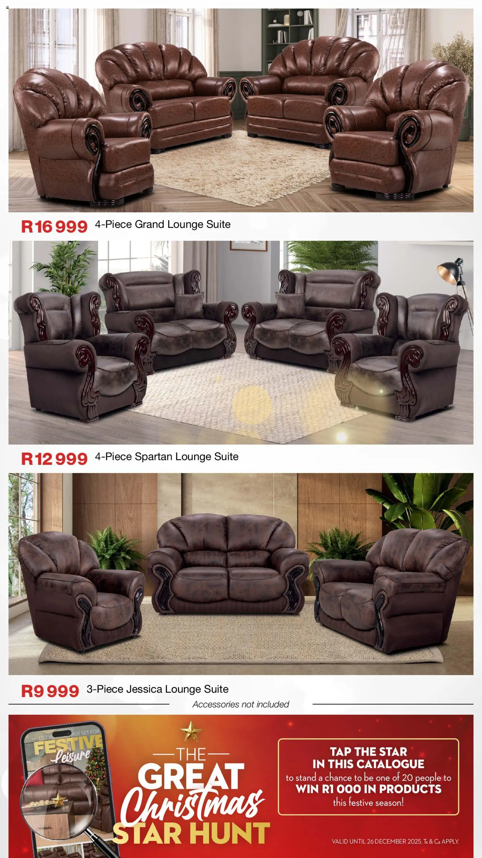 New OK Furniture catalogue – valid from 17.11.2025 | Page: 4 | Products: Lounge suite, Tap