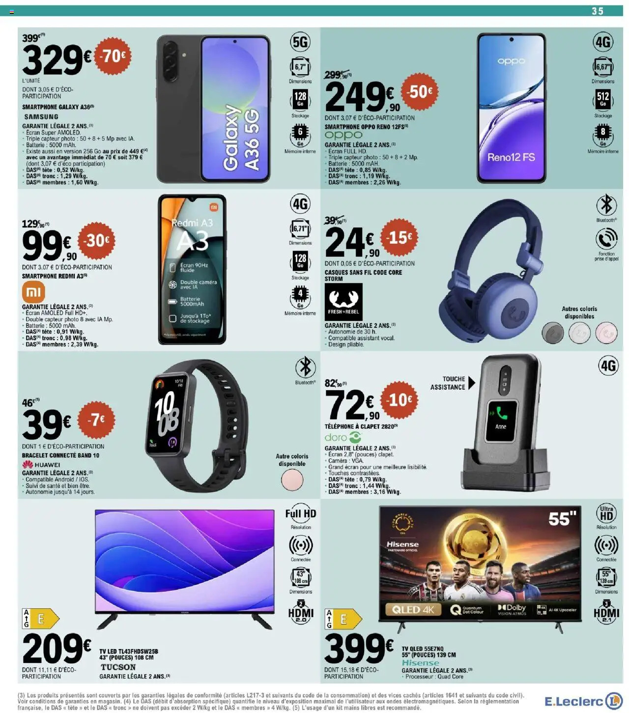  | Page: 35 | Produits: Télévision, Prise, Batterie, Caméra