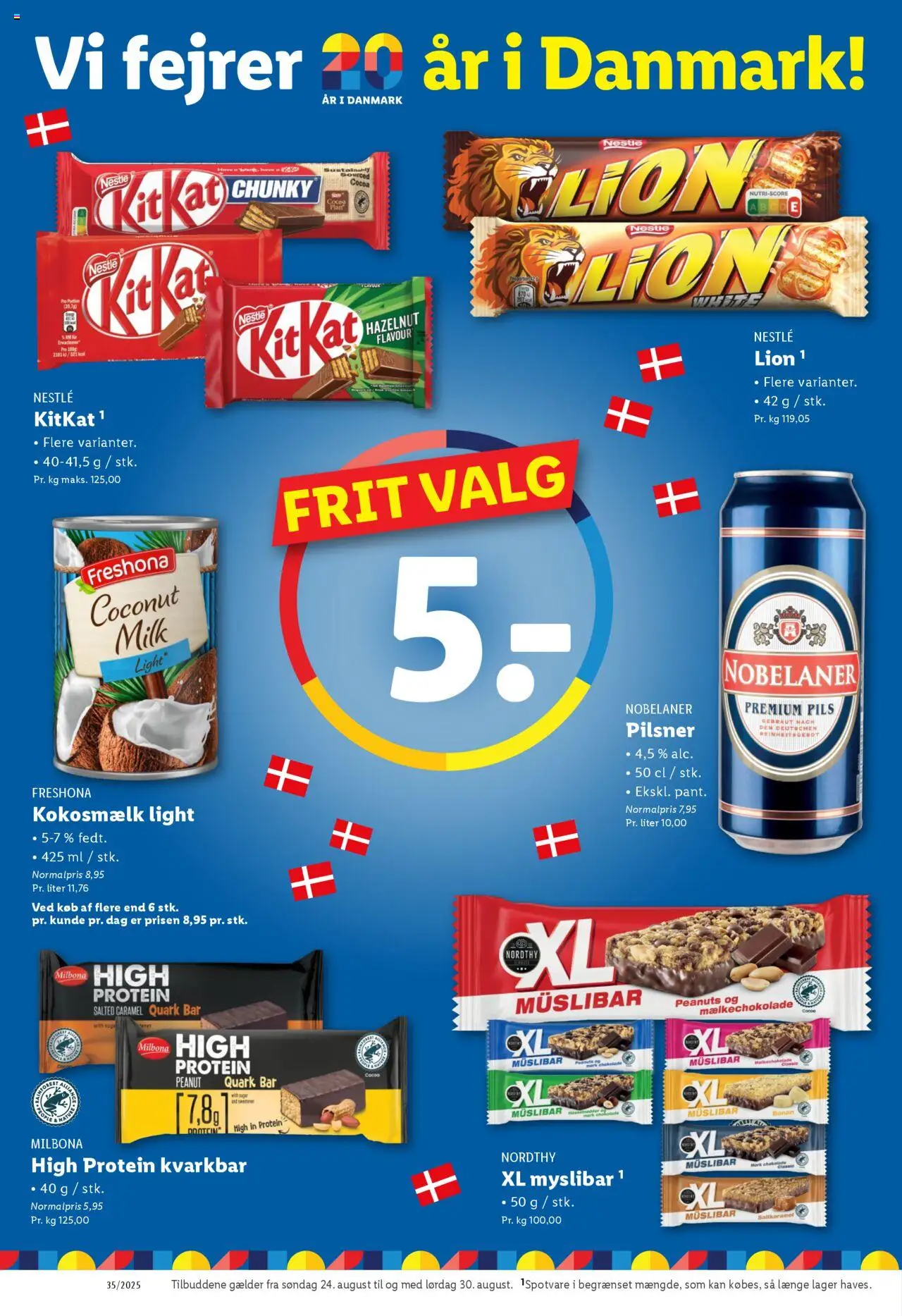 Lidl Tilbudsavis gyldig fra 24.08.2025 | Side: 6 | Produkter: Chokolade, Kokosmælk, Peanuts, Søm